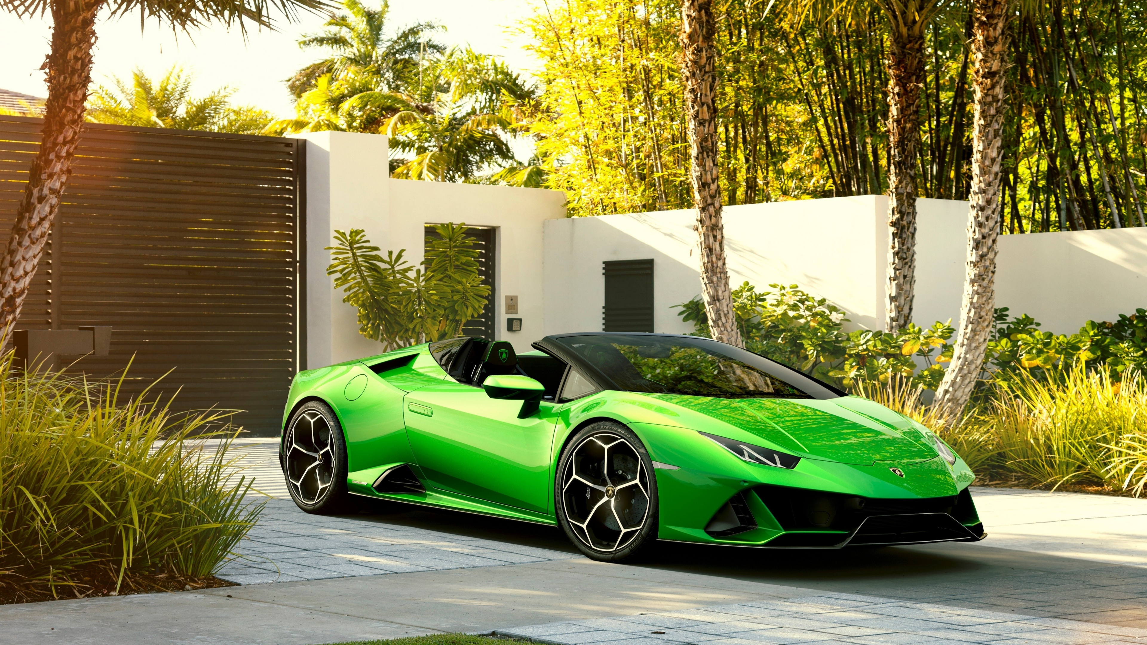 Sports car convertible, Lamborghini Huracan, Widescreen wallpaper, High definition background, 3840x2160 4K Desktop