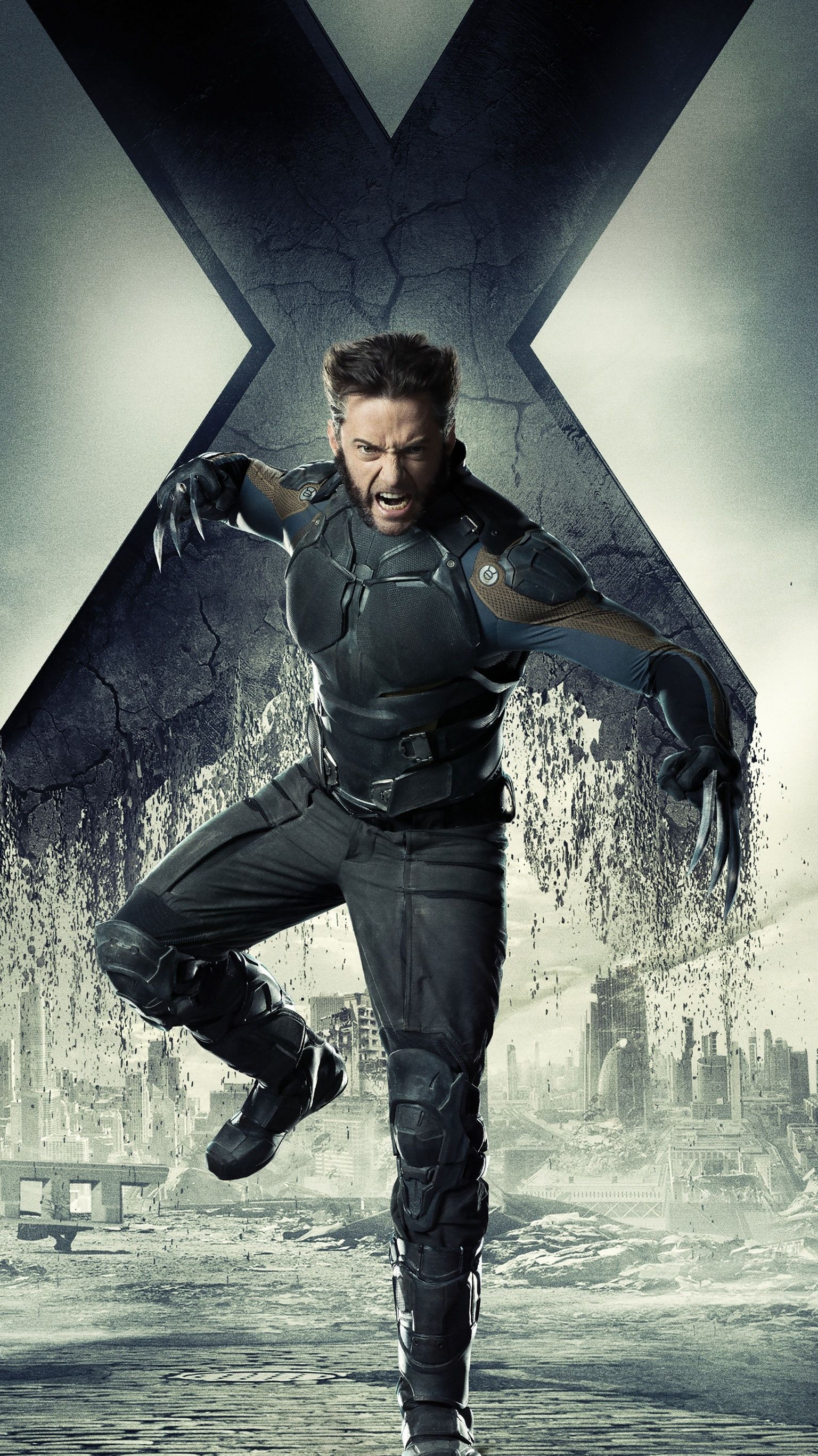 X-Men: Days of Future Past, Wolverine poster, Mutant hero, Days of Future Past, 1540x2740 HD Phone
