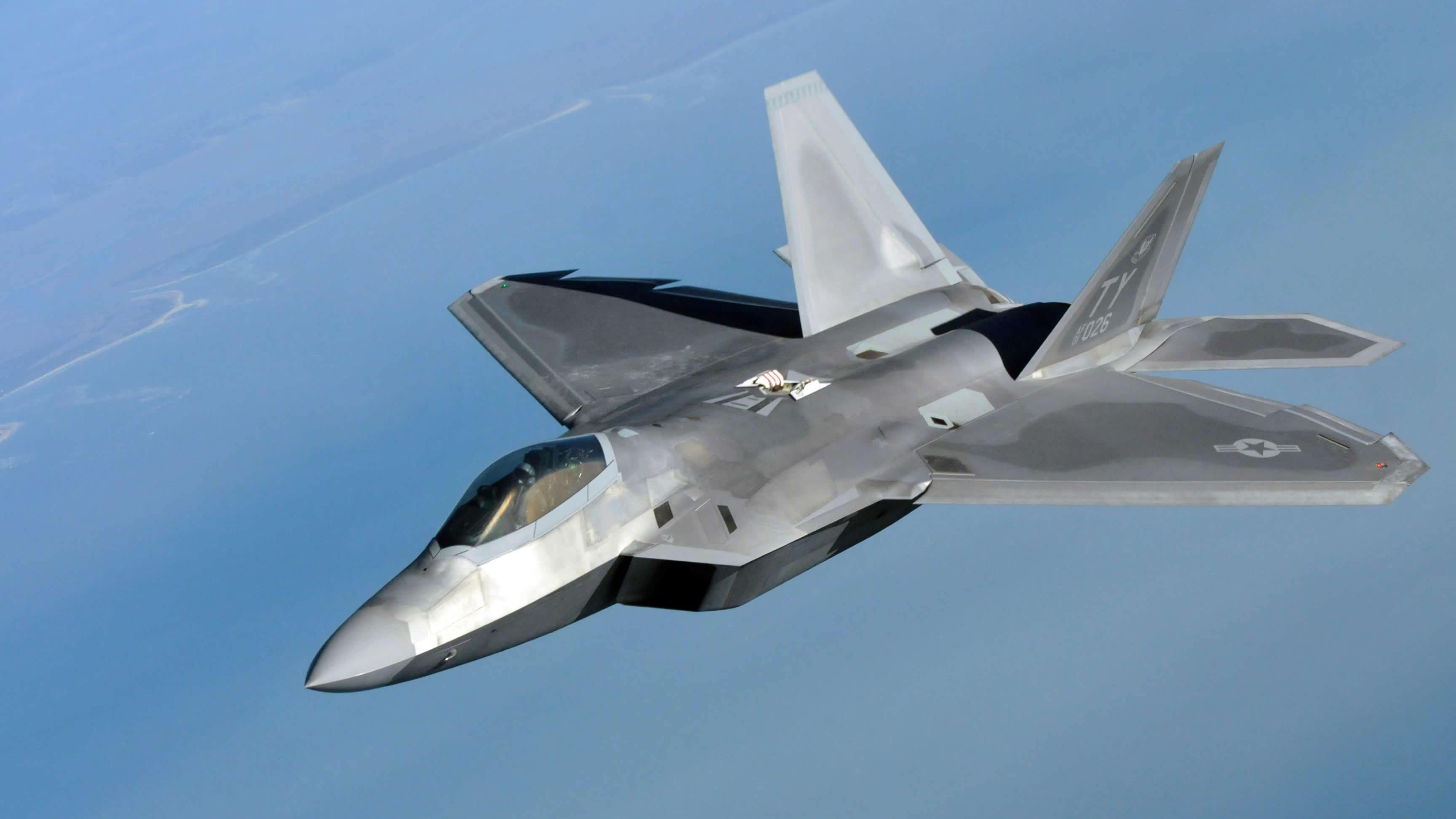 F22 Raptor wallpapers, Fighter jet prowess, High-resolution imagery, 3840x2160 4K Desktop