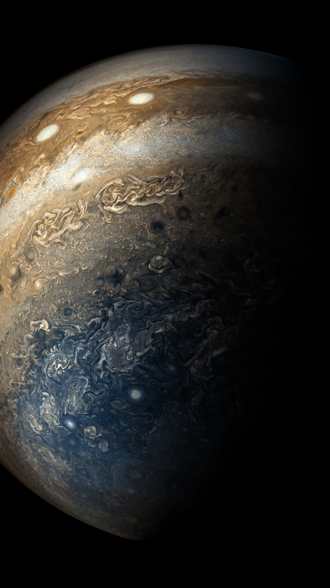 Solar System: Jupiter, The fifth planet from the Sun. 1080x1920 Full HD Wallpaper.