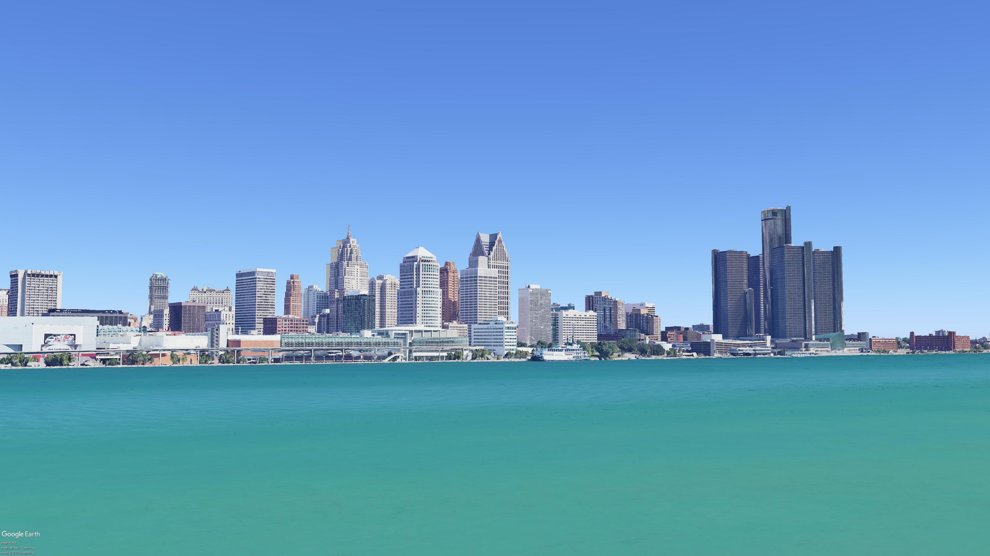 Detroit Skyline, Hudson's Tower proposal, Changing cityscape, Urban development, 3840x2160 4K Desktop