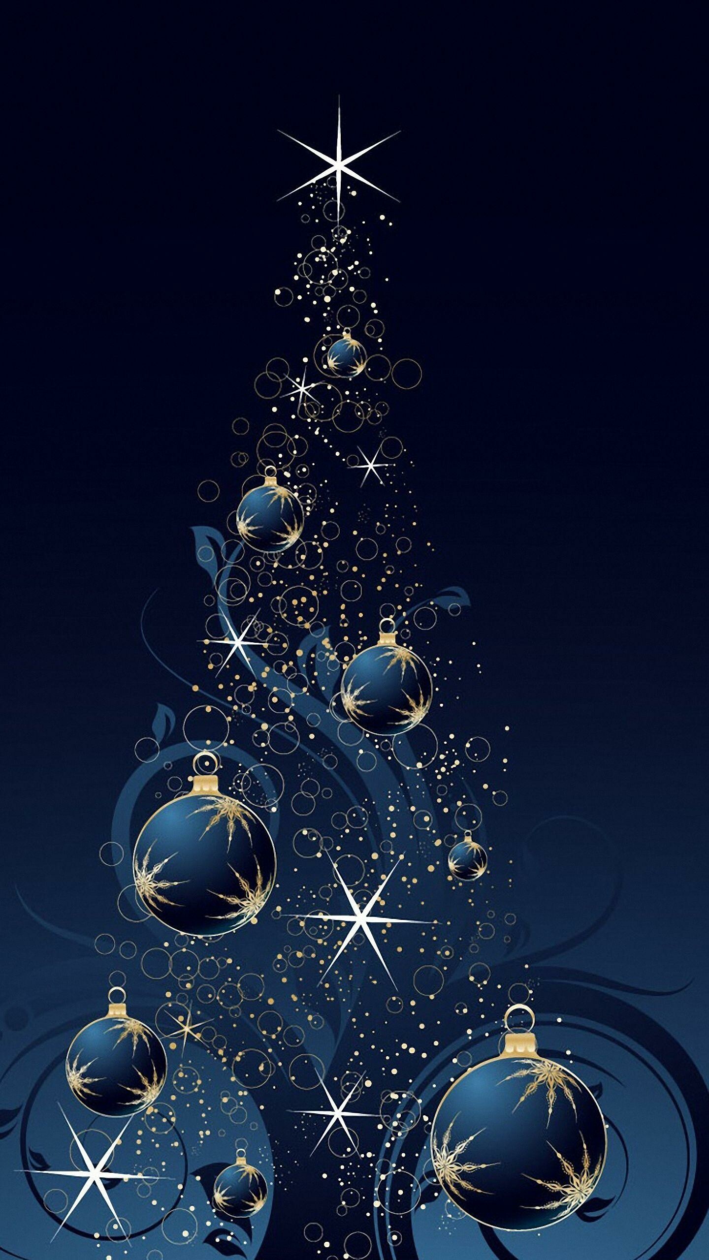 Christmas Ornament: Xmas decoration, Art, Illustration. 1440x2560 HD Background.