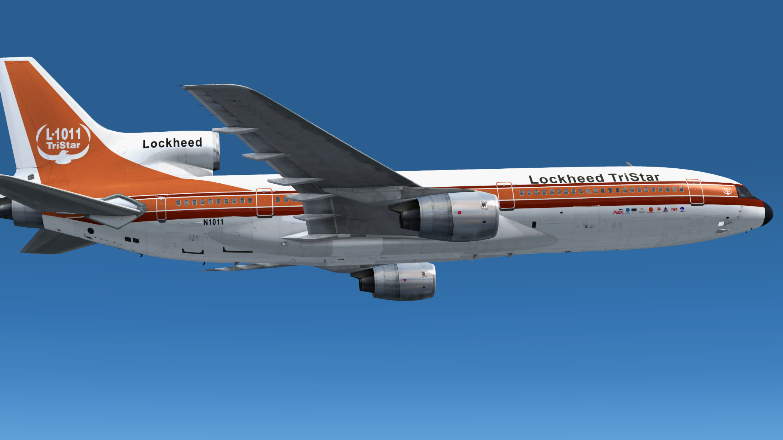 Lockheed L-1011, Virtual adventures, Flight simulator magic, Sky's window, 2560x1440 HD Desktop