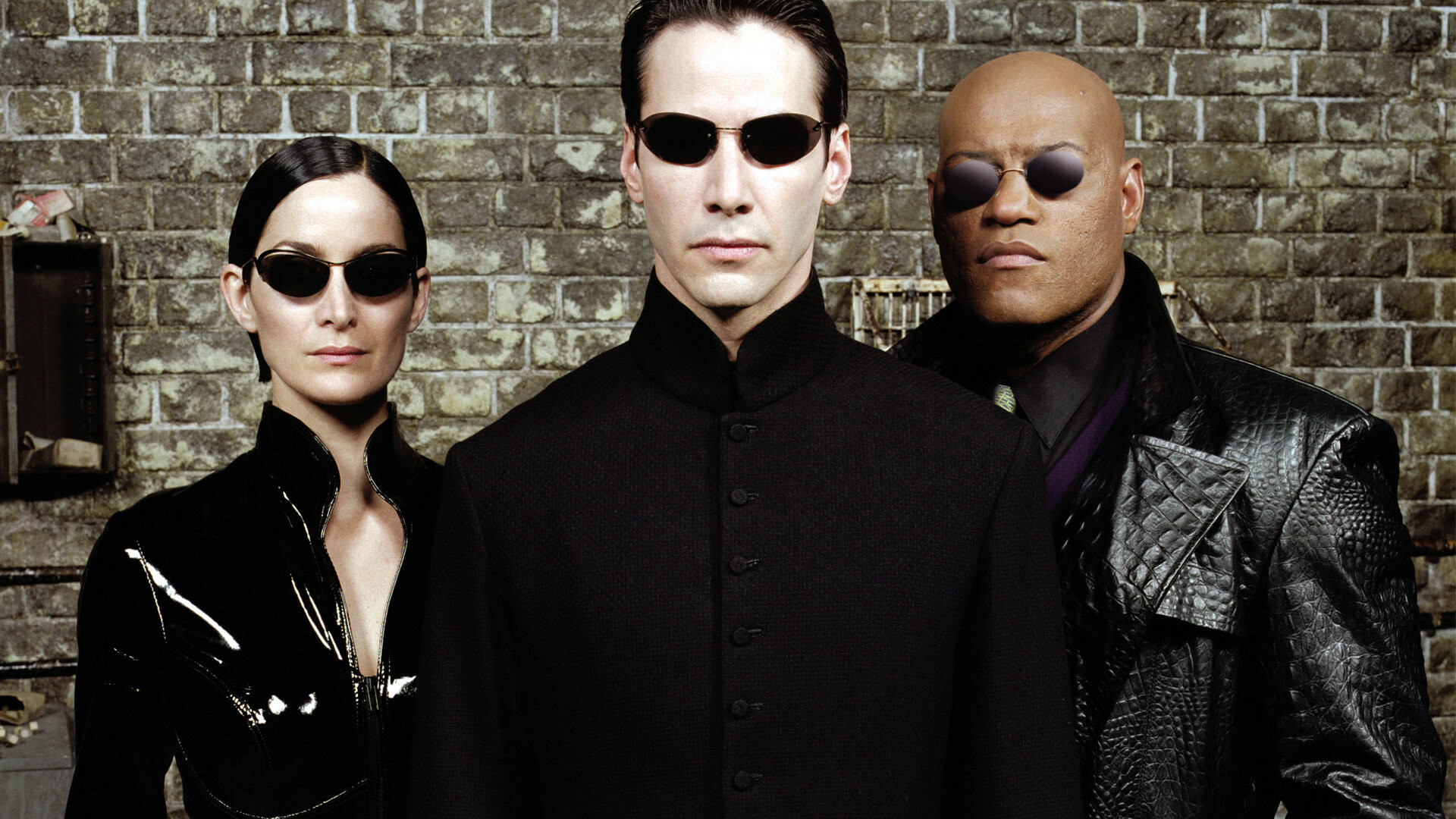 Matrix Franchise: Keanu Reeves as Thomas Anderson/Neo, Trinity, Morpheus, Fictional characters. 1920x1080 Full HD Background.