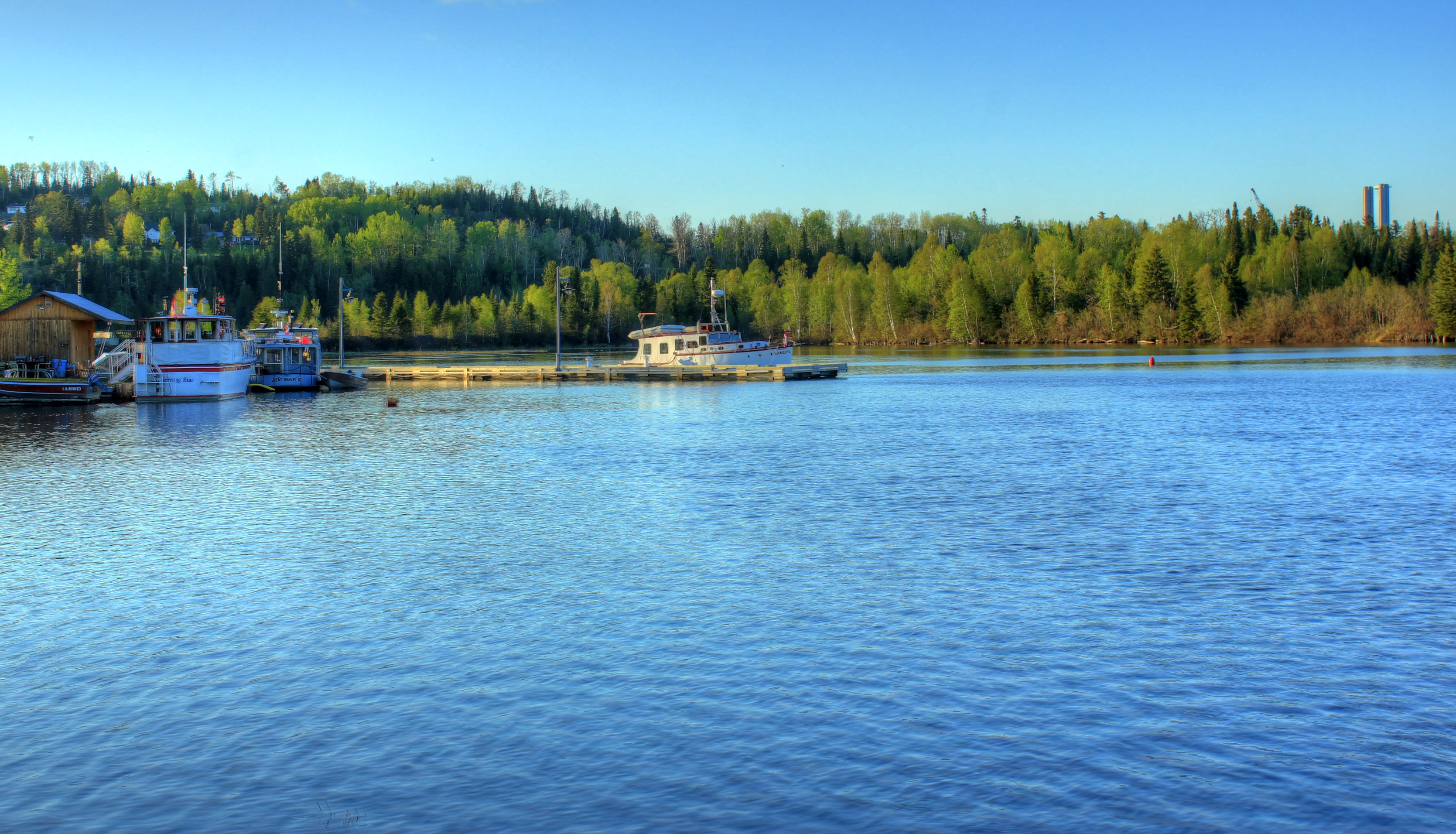 Boat launch, Lake Nipigon, Free stock photo, 3340x1920 HD Desktop