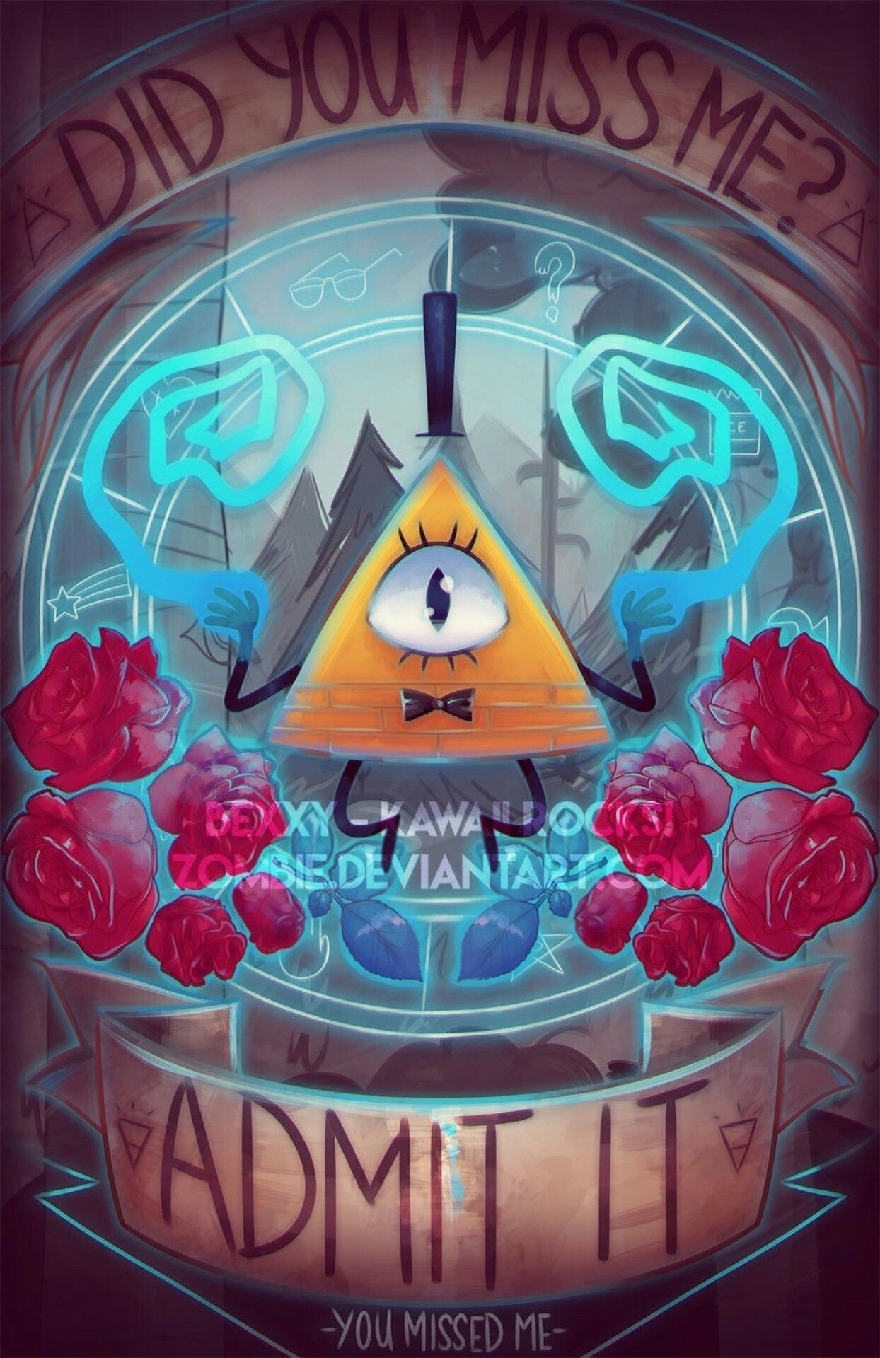 Human Bill Cipher (Animation), Bill Cipher iPhone, Cryptic wallpaper, Gravity Falls, 1250x1920 HD Phone