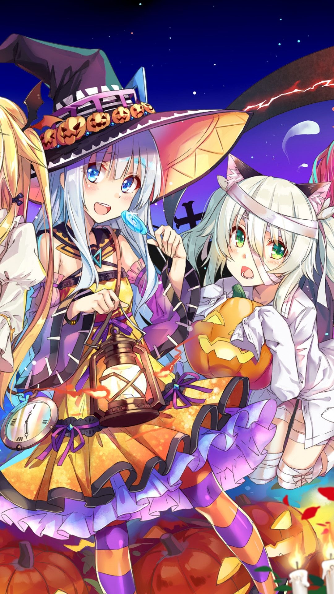 Halloween Anime, Halloween anime mobile wallpapers, 1080x1920 Full HD Phone