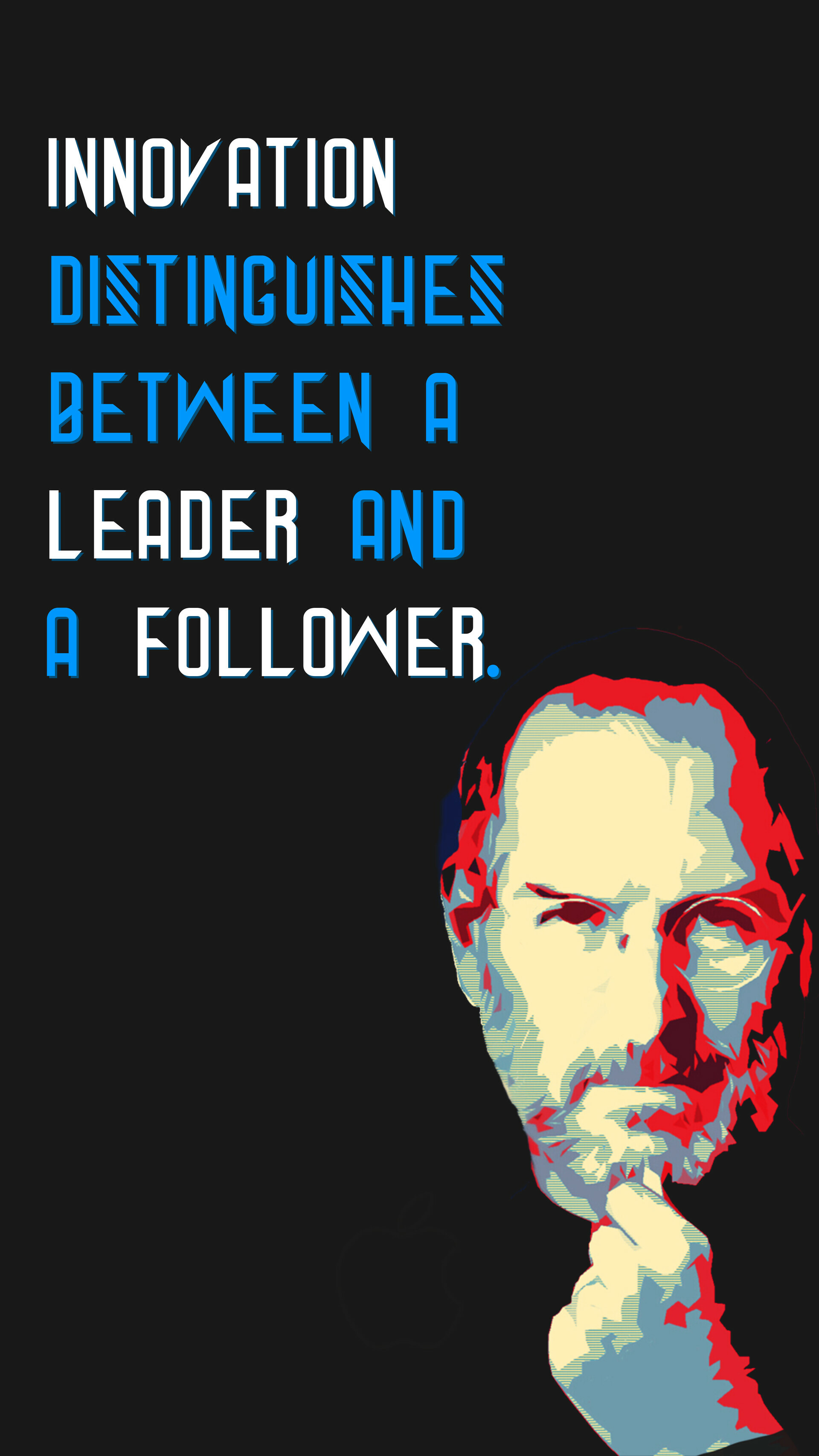 Steve Jobs: The co-founder, chairman, and CEO of Apple, The chairman and majority shareholder of Pixar. 1920x3420 HD Background.