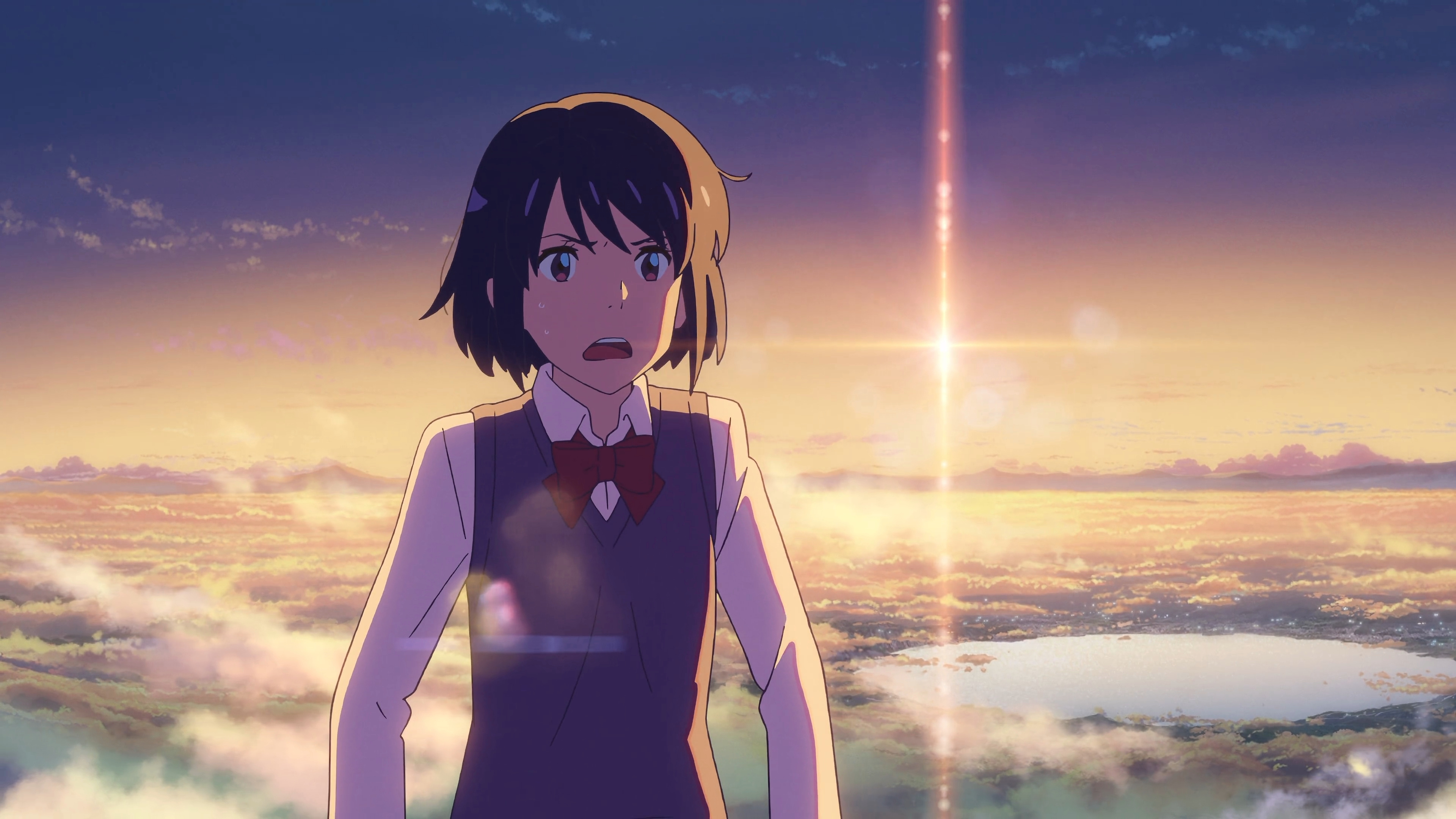 Makoto Shinkai, Kimi no Na Wa, Anime girls, 3840x2160 4K Desktop