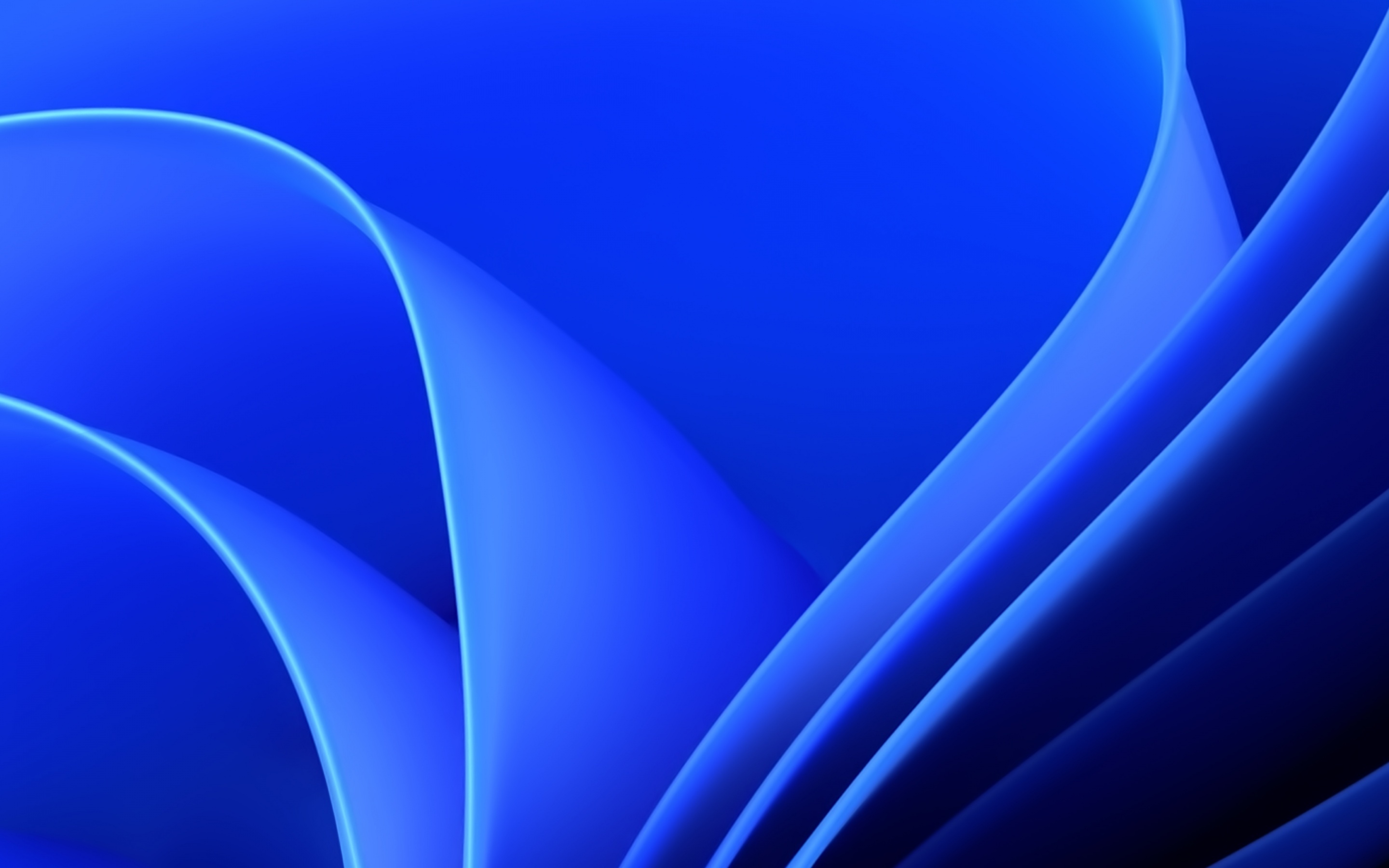 Windows 11 theme, Blue abstraction, Geometry meets hues, Digital frontiers, Modern tech design, 2880x1800 HD Desktop