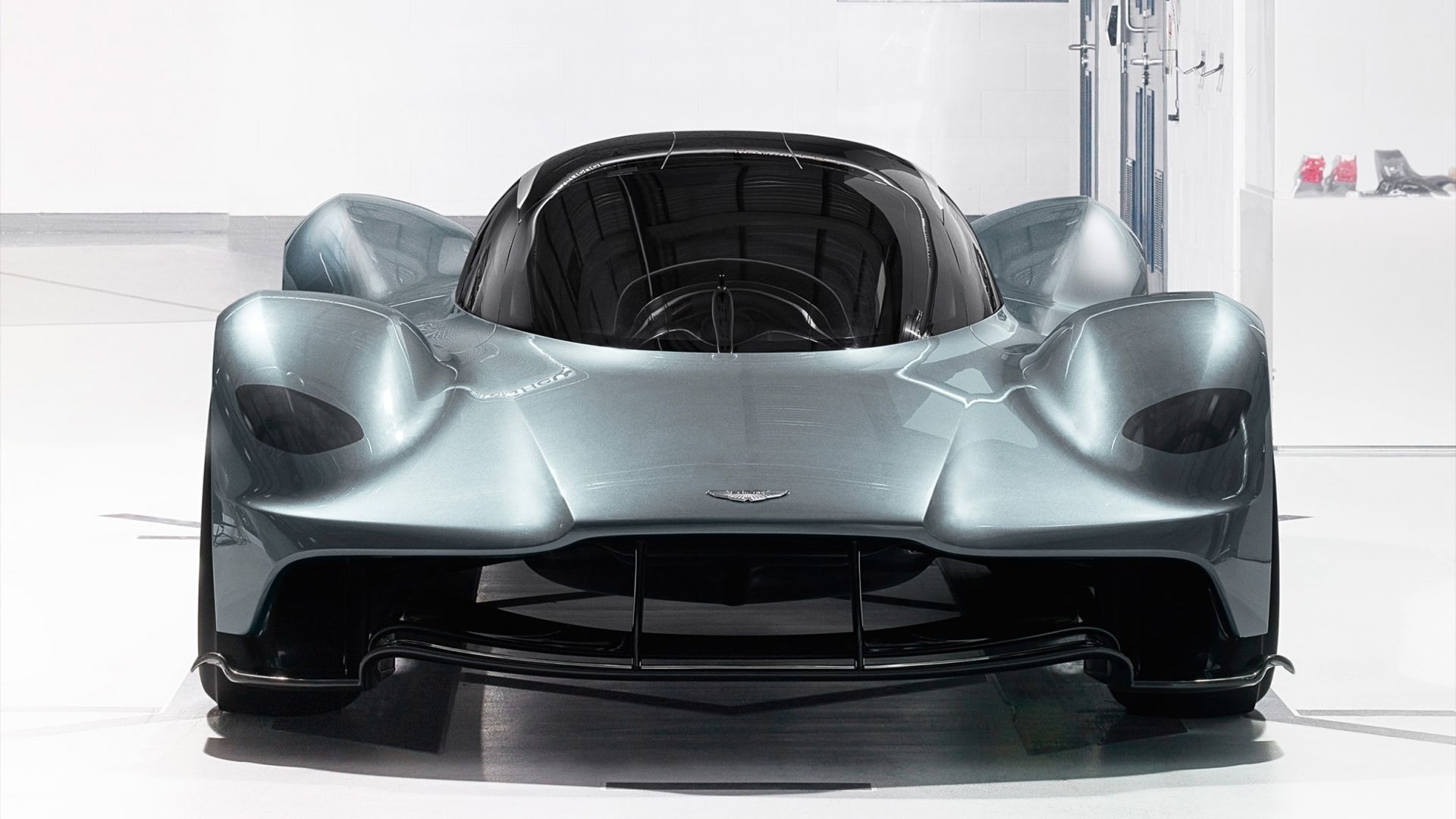 Aston Martin Valkyrie, Silver beauty, Iconic supercar, Unmatched performance, 1920x1080 Full HD Desktop