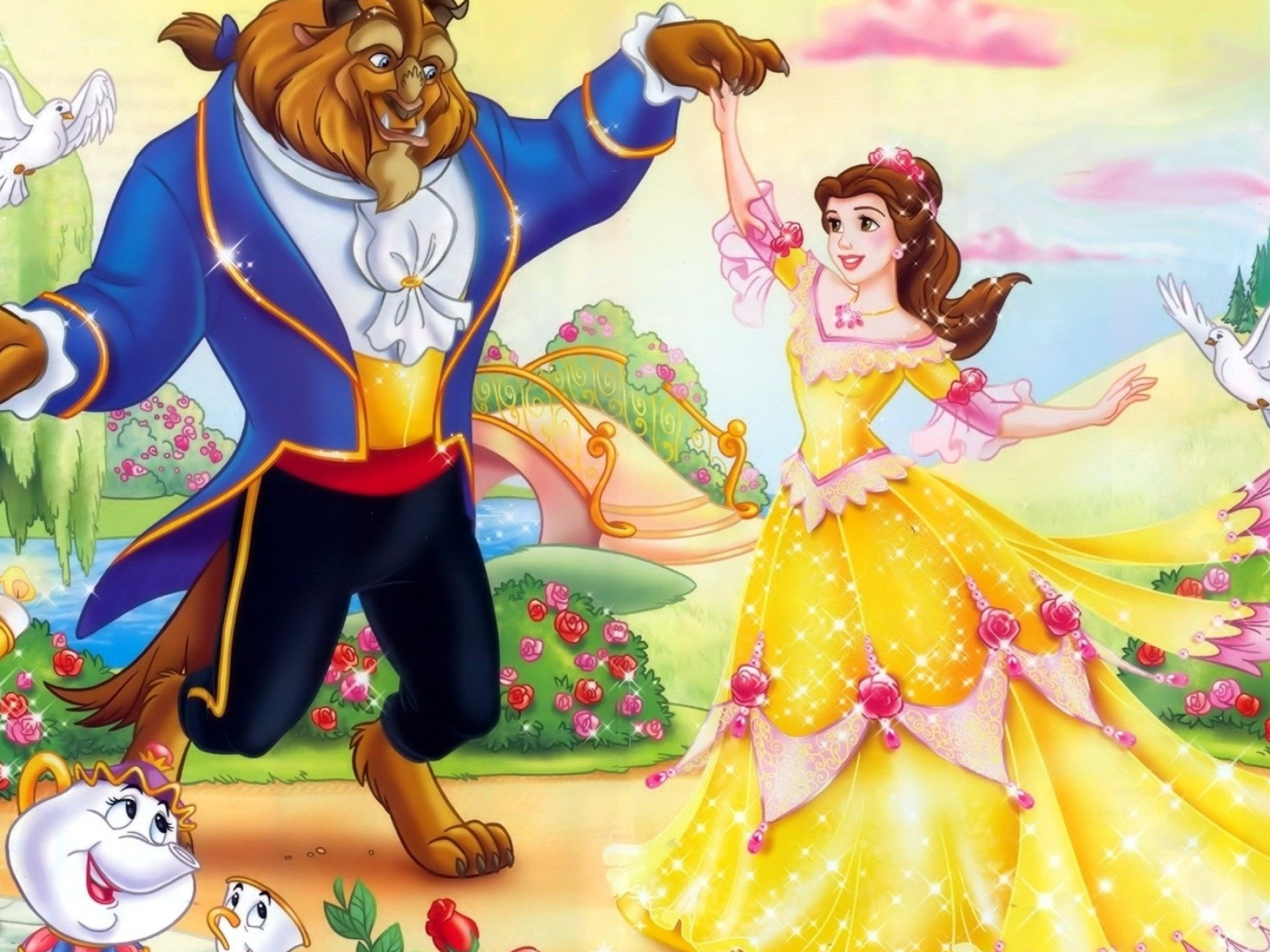 Beauty and the Beast, Disney princess, 1920x1440 HD Desktop