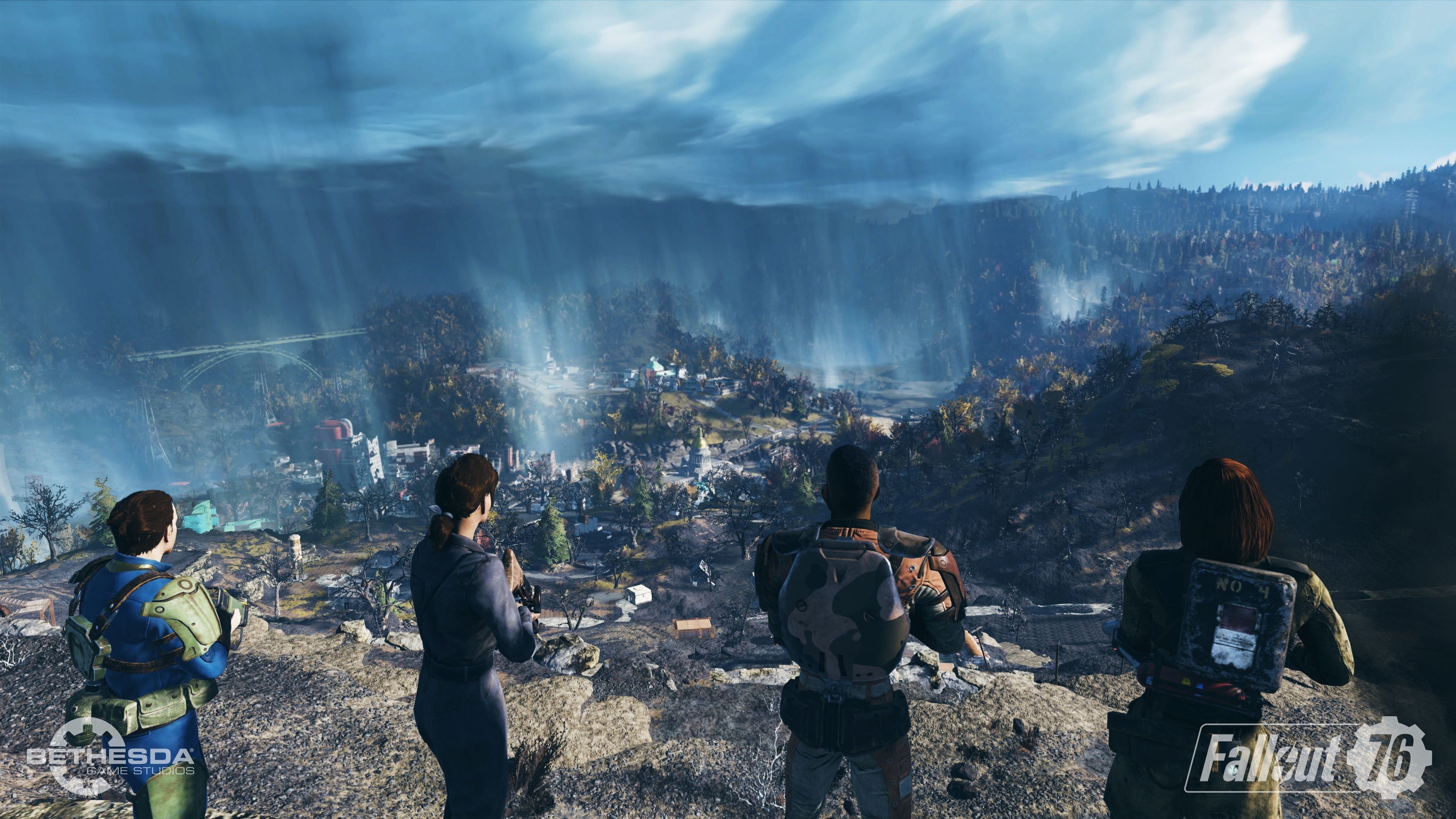 Fallout 76 Wastelanders, Deluxe edition, Post-apocalyptic adventure, Bethesda game, 3840x2160 4K Desktop