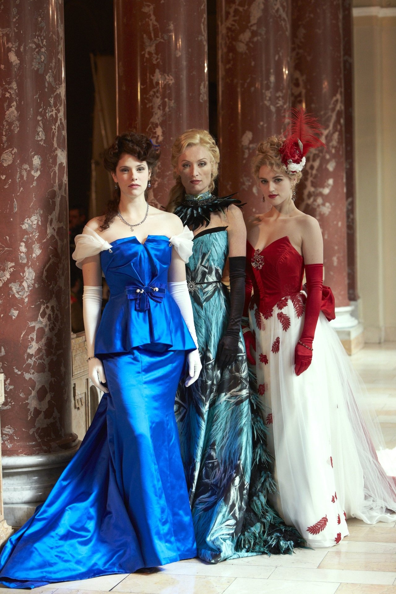 Mina Murray, Costume lovers, Jessica De Gouw, Blue gown, 1280x1920 HD Handy