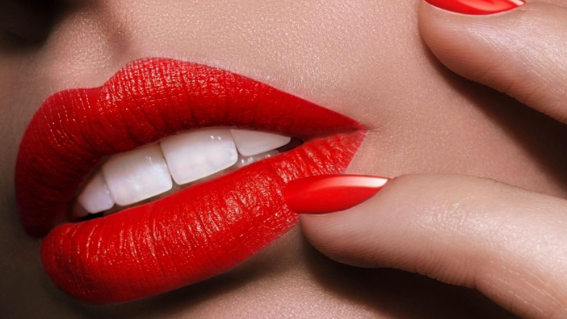 Lipstick: Matching nails and lips, Coordinating lip and nail color sets, A double dose of glam. 1920x1080 Full HD Wallpaper.