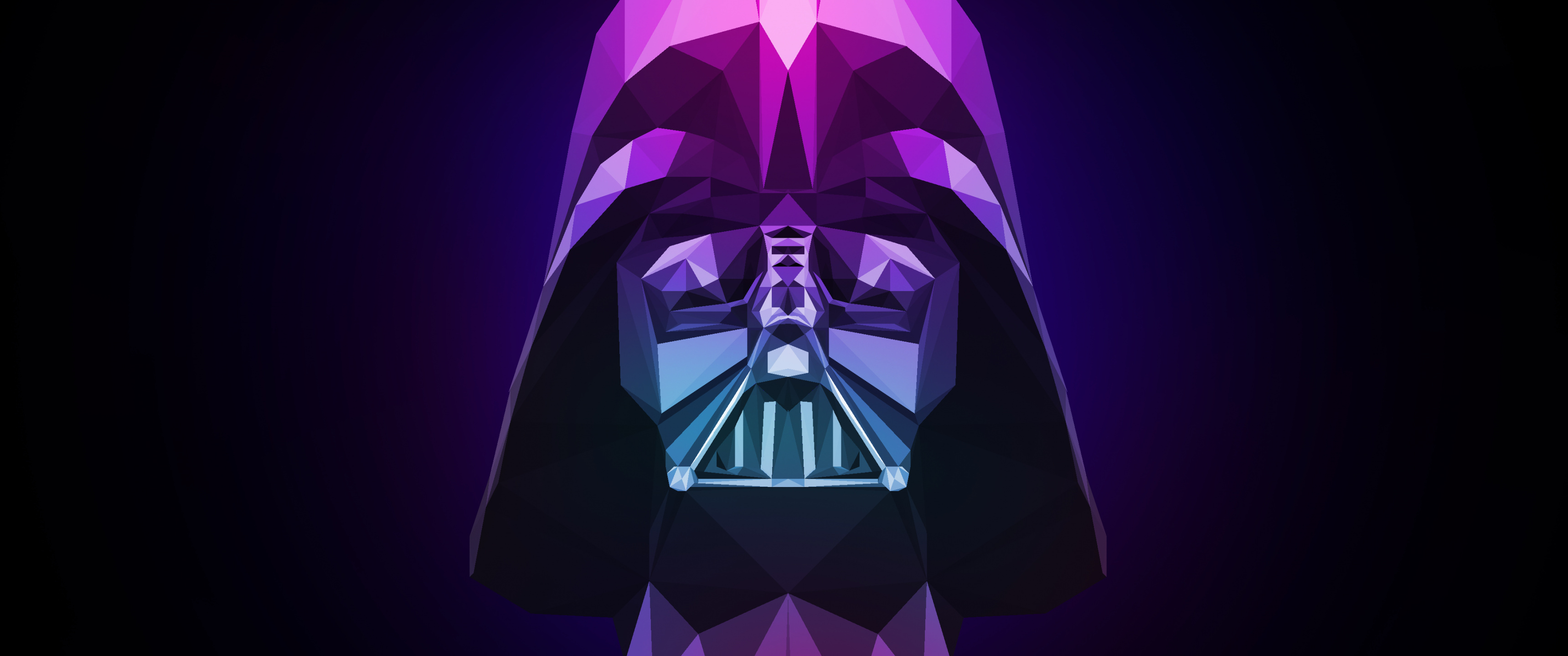 Darth Vader: The biological father of Princess Leia and Luke Skywalker. 3440x1440 Dual Screen Wallpaper.