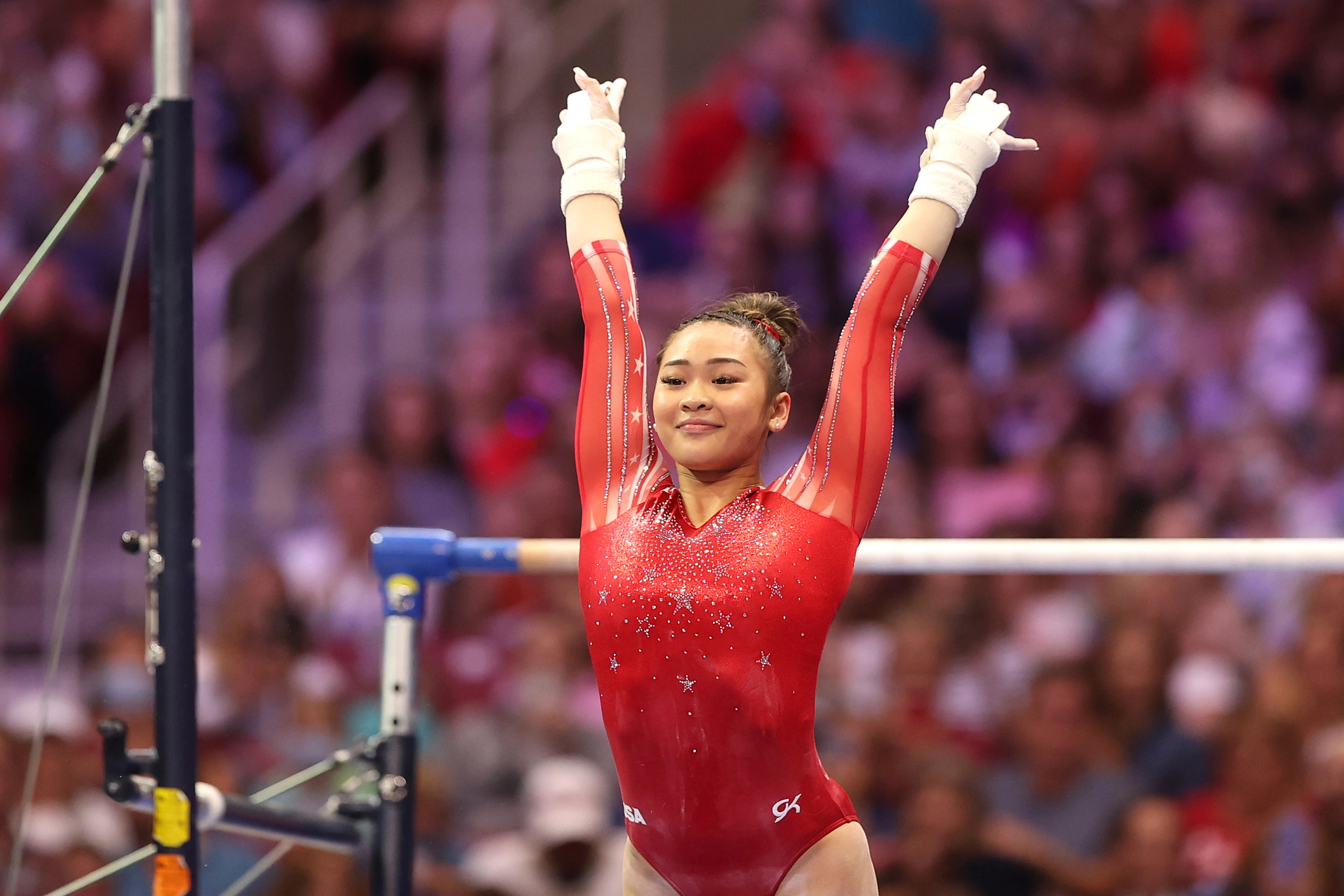 Uneven Bars: Sunisa Lee, An American artistic gymnast, 2020 Olympic all-around champion. 3010x2010 HD Wallpaper.