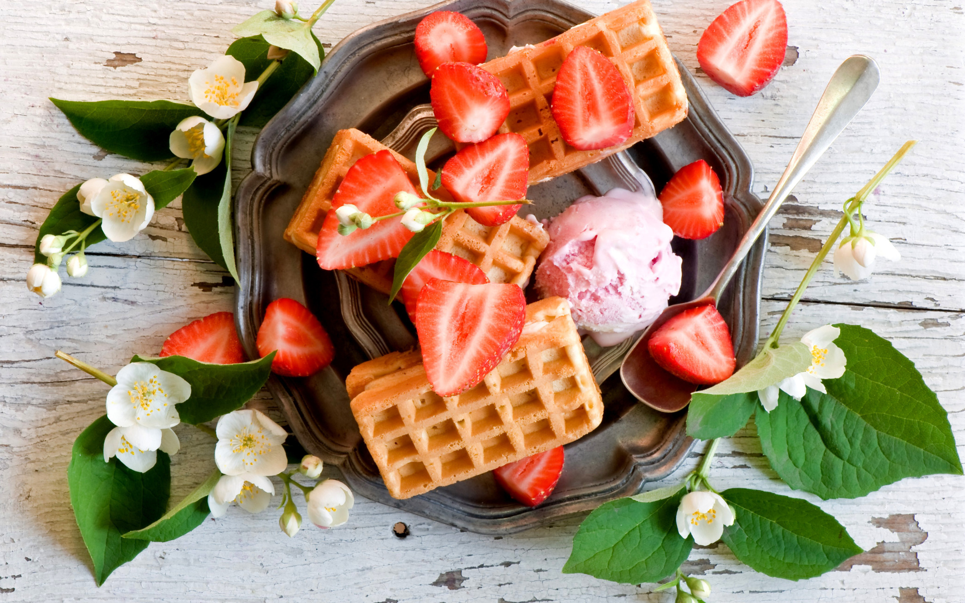 Waffle: True Belgian Waffles, Served for both breakfast and dessert, depending on the venue. 1920x1200 HD Wallpaper.