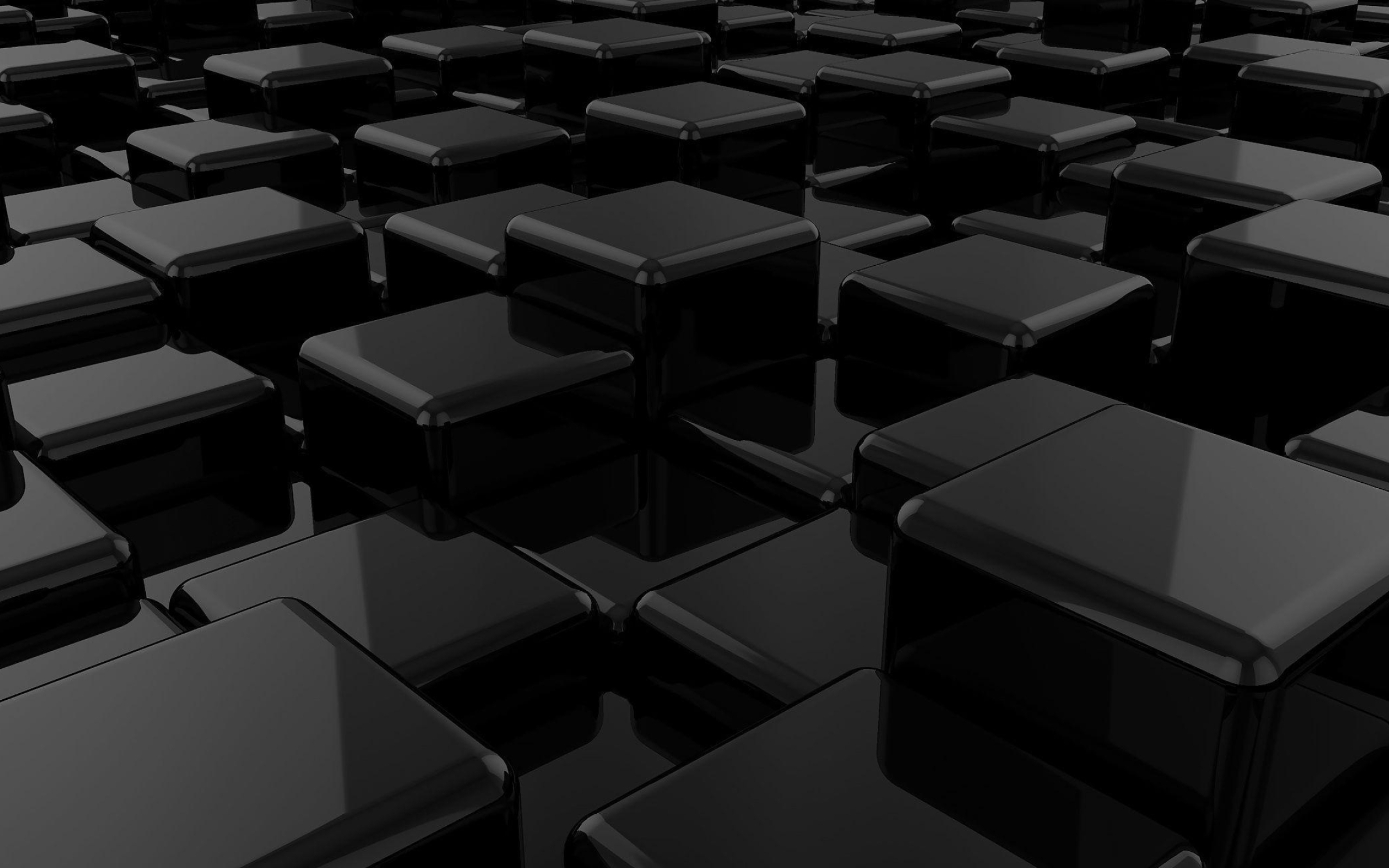 Black Cube, Minimalist design, Shadow and light, Monochrome, Abstract sculpture, 2560x1600 HD Desktop