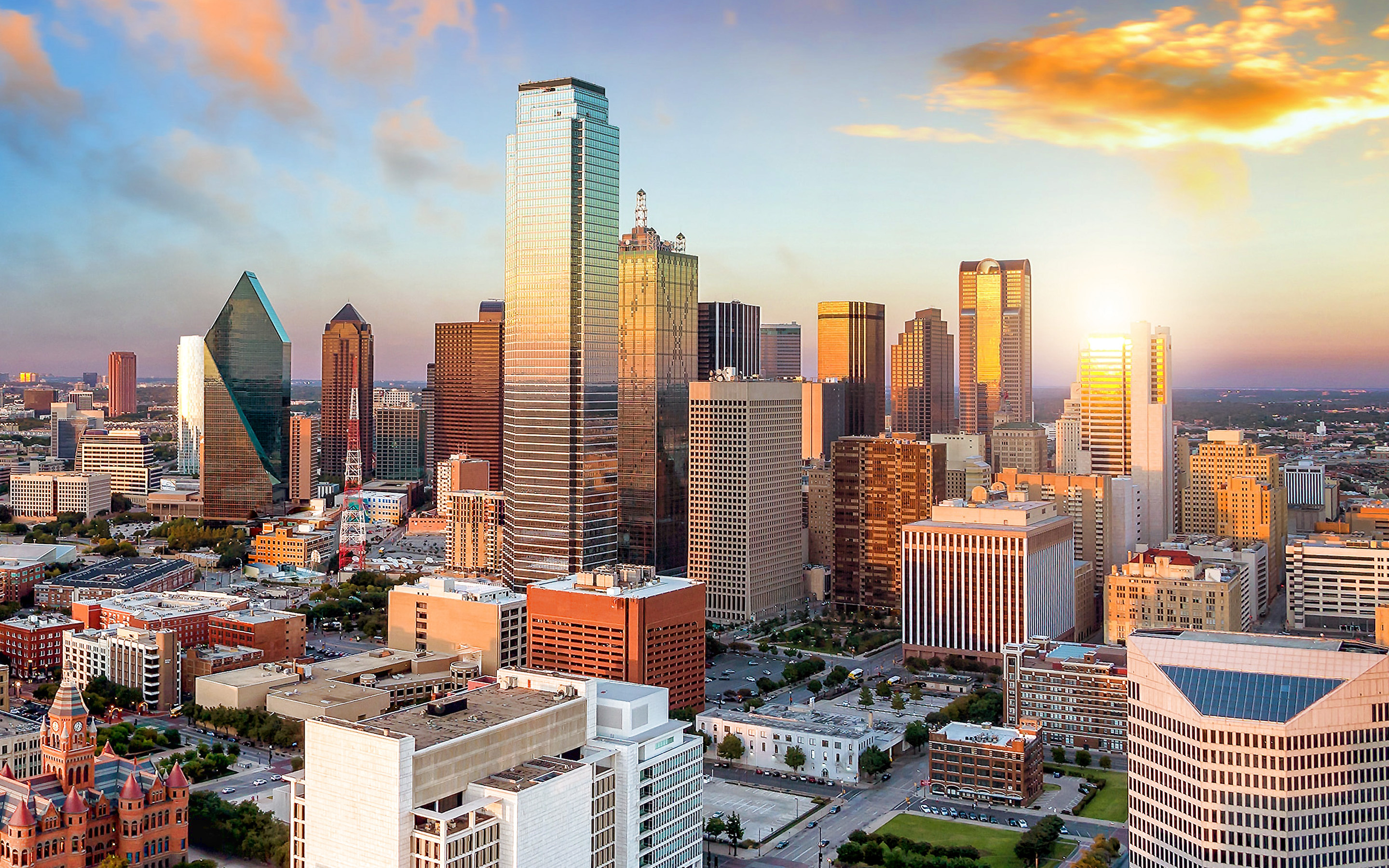 Dallas, Texas, Travels, evening sunset, 2880x1800 HD Desktop