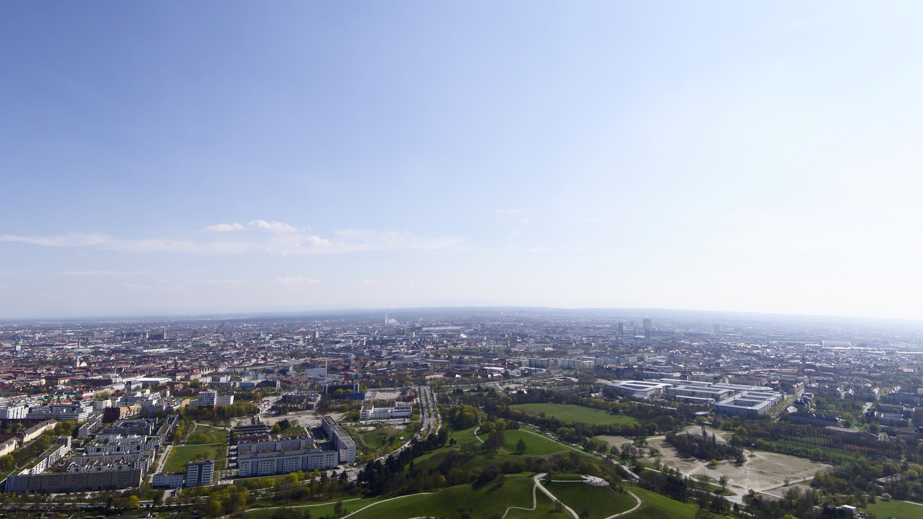 Munich: The capital and most populous city of the German state of Bavaria. 3840x2160 4K Background.