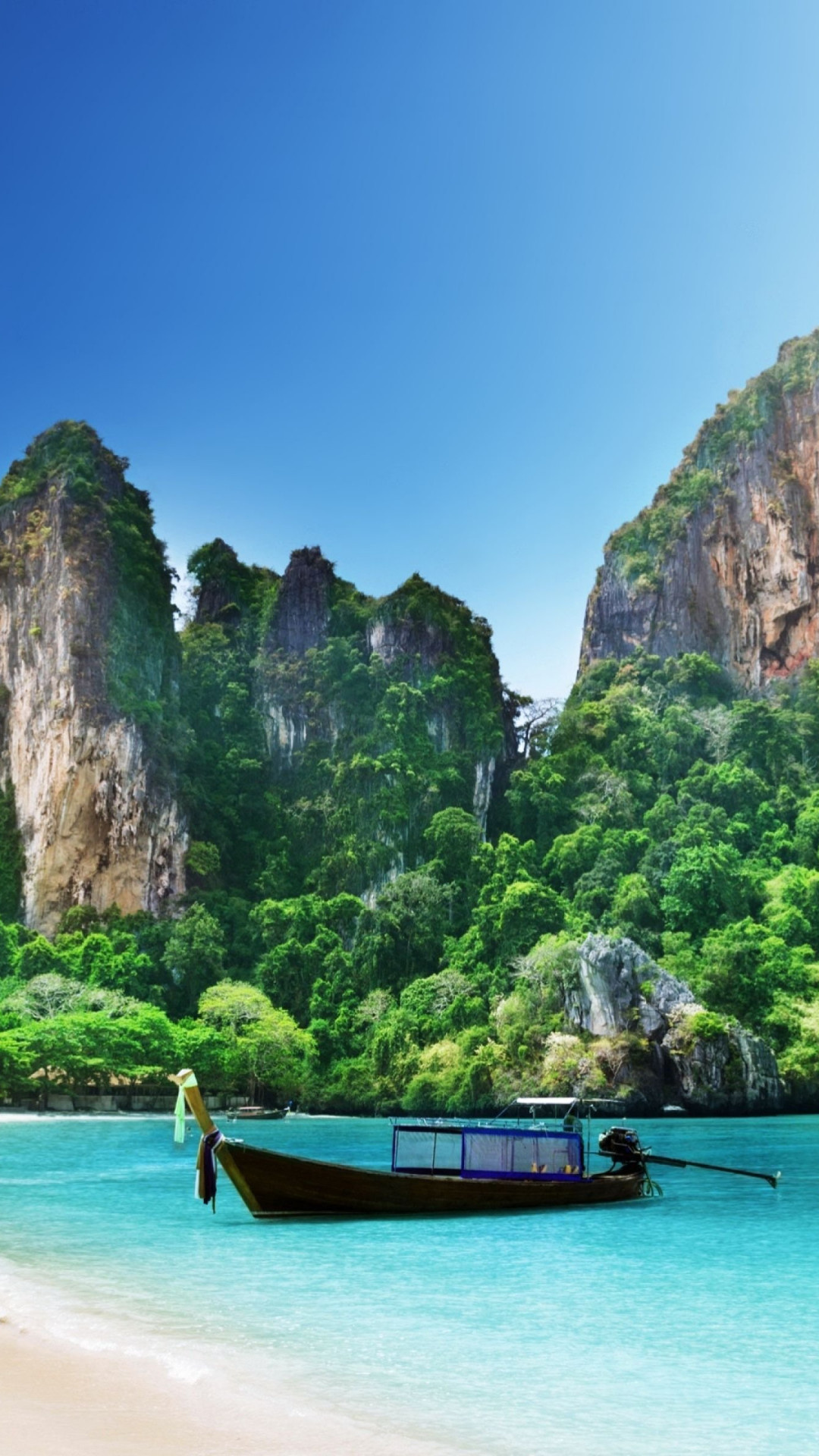 Phuket's beach charm, Relaxing ambiance, Serene coastal escape, Tranquil paradise, 1080x1920 Full HD Phone