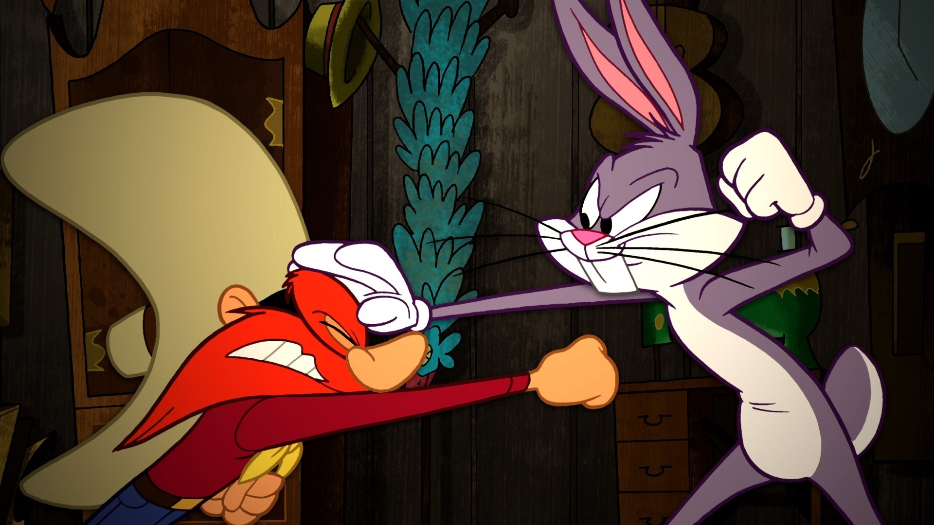 Bugs Bunny, Sam vs Bugs Bunny, Chaos wallpapers, 1920x1080 Full HD Desktop