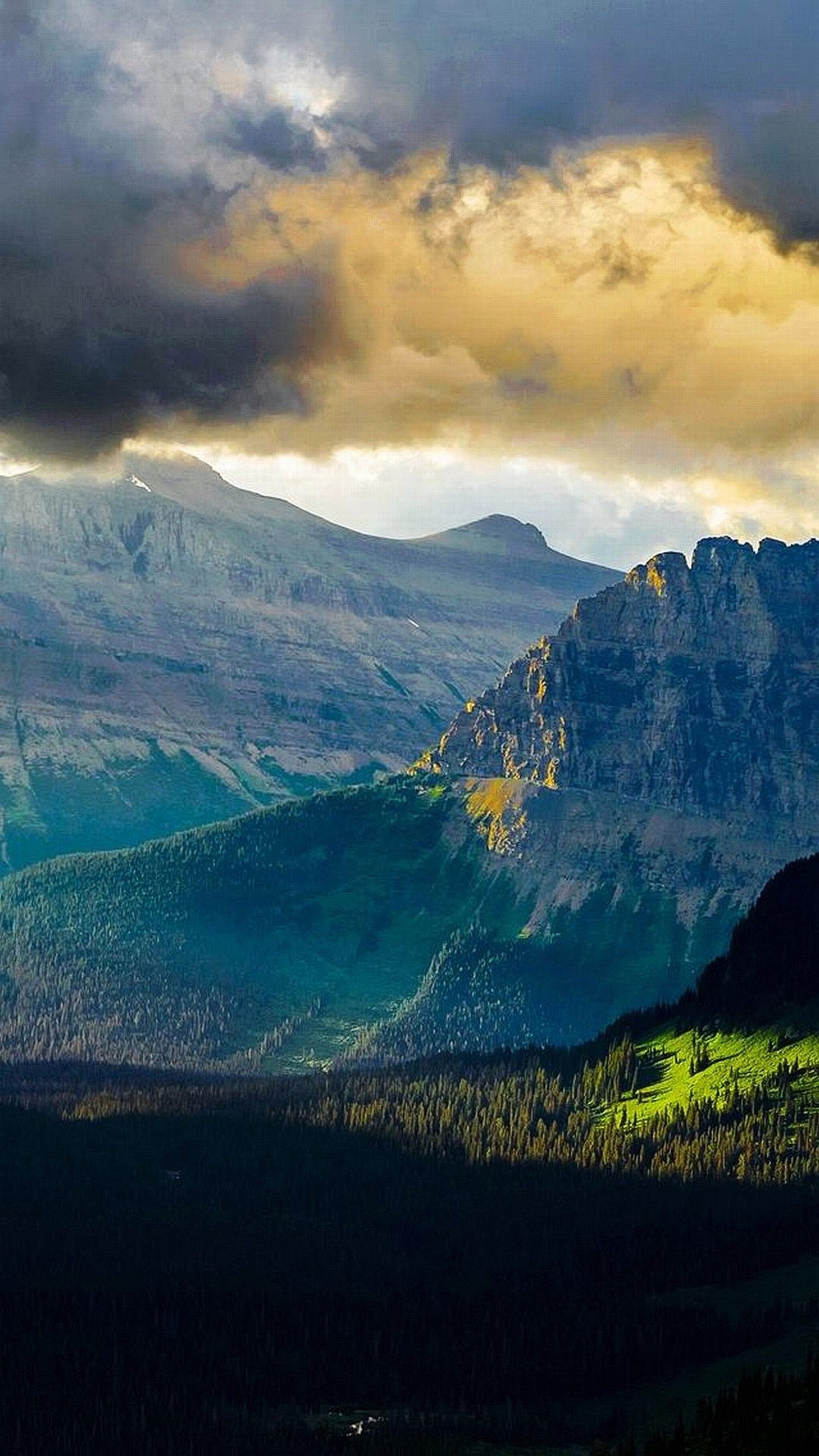 Glacier National Park, 4K retina display, Top free, Backgrounds, 2160x3840 4K Handy