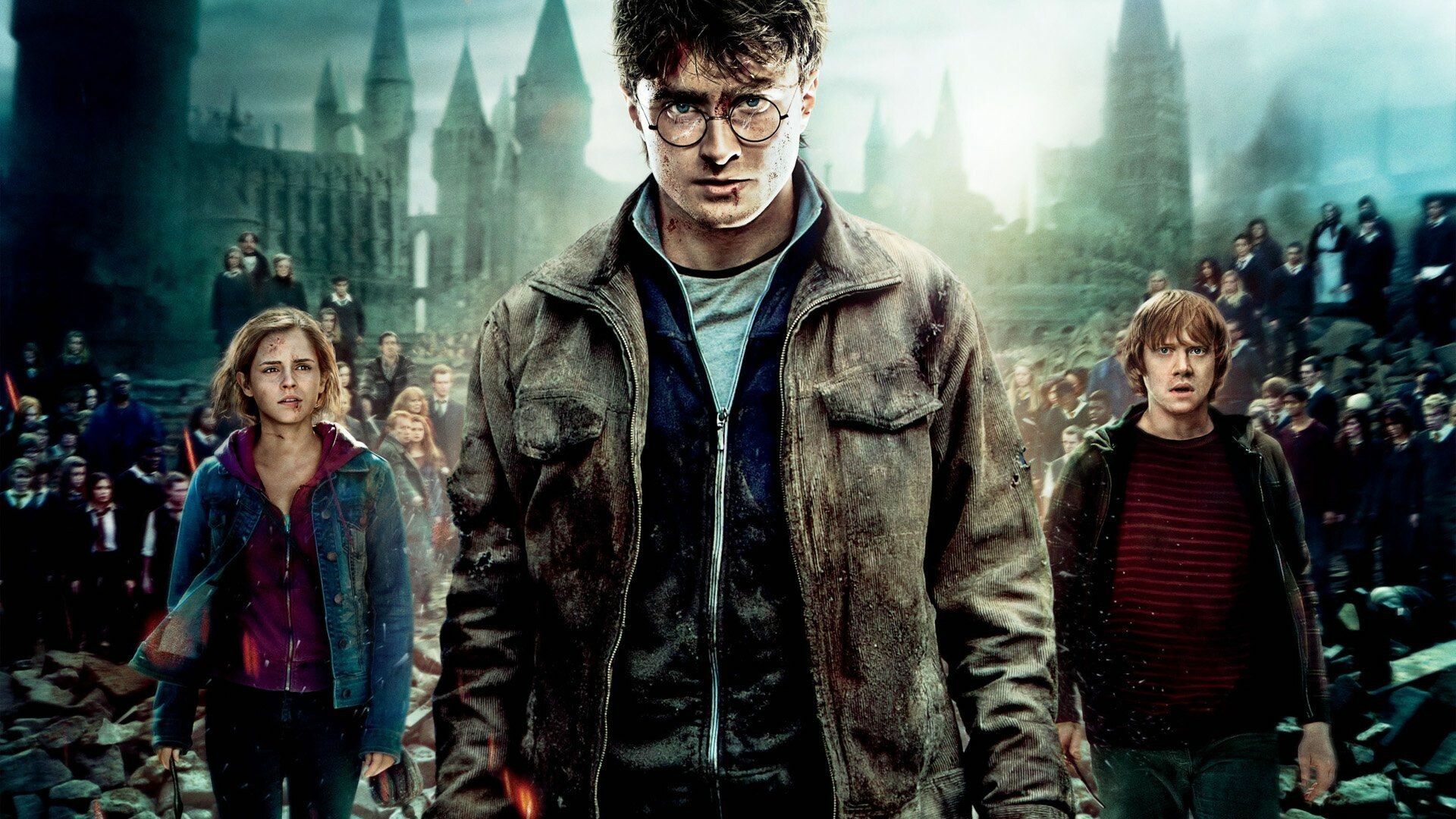 Harry Potter: The Deathly Hallows, Part 2, A 2011 fantasy film directed by David Yates. 1920x1080 Full HD Background.
