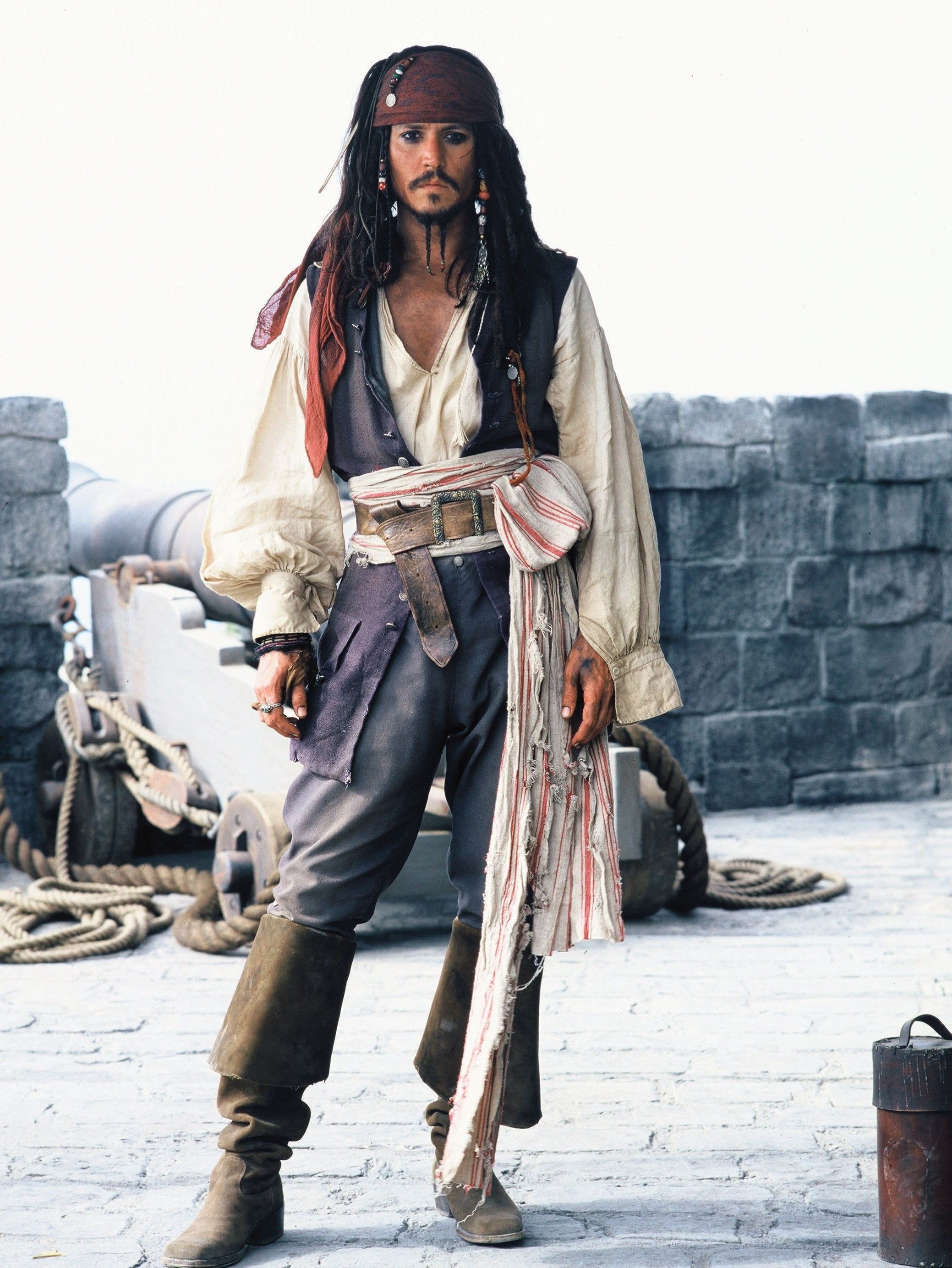 Jack Sparrow, Knee high boots, Costume, Johnny Depp, 2080x2770 HD Phone