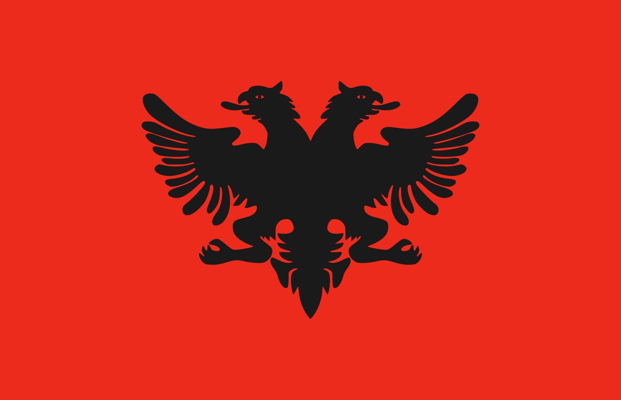 Flag of Albania, Desktop wallpaper, HD image, Albanian pride, 2000x1290 HD Desktop