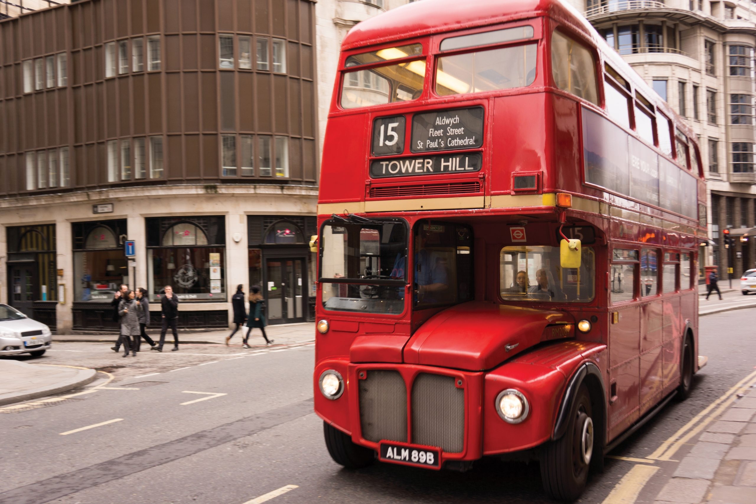 Double-decker Bus, Classic British icon, London's streets, Public transport, 2560x1710 HD Desktop
