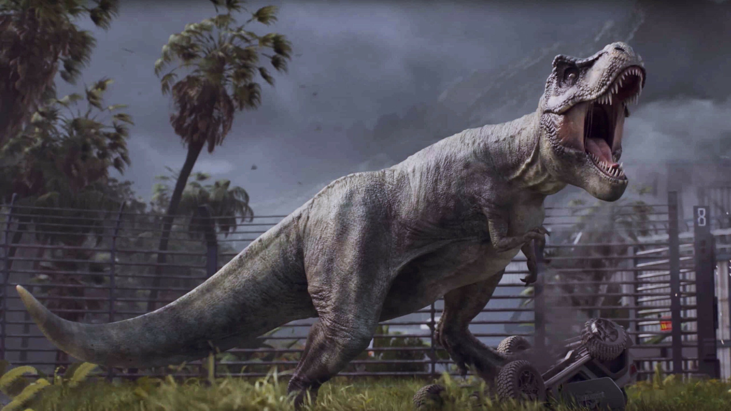Jurassic World: Dinosaur, Carnivore, Fictional island of Isla Nublar. 2560x1440 HD Wallpaper.