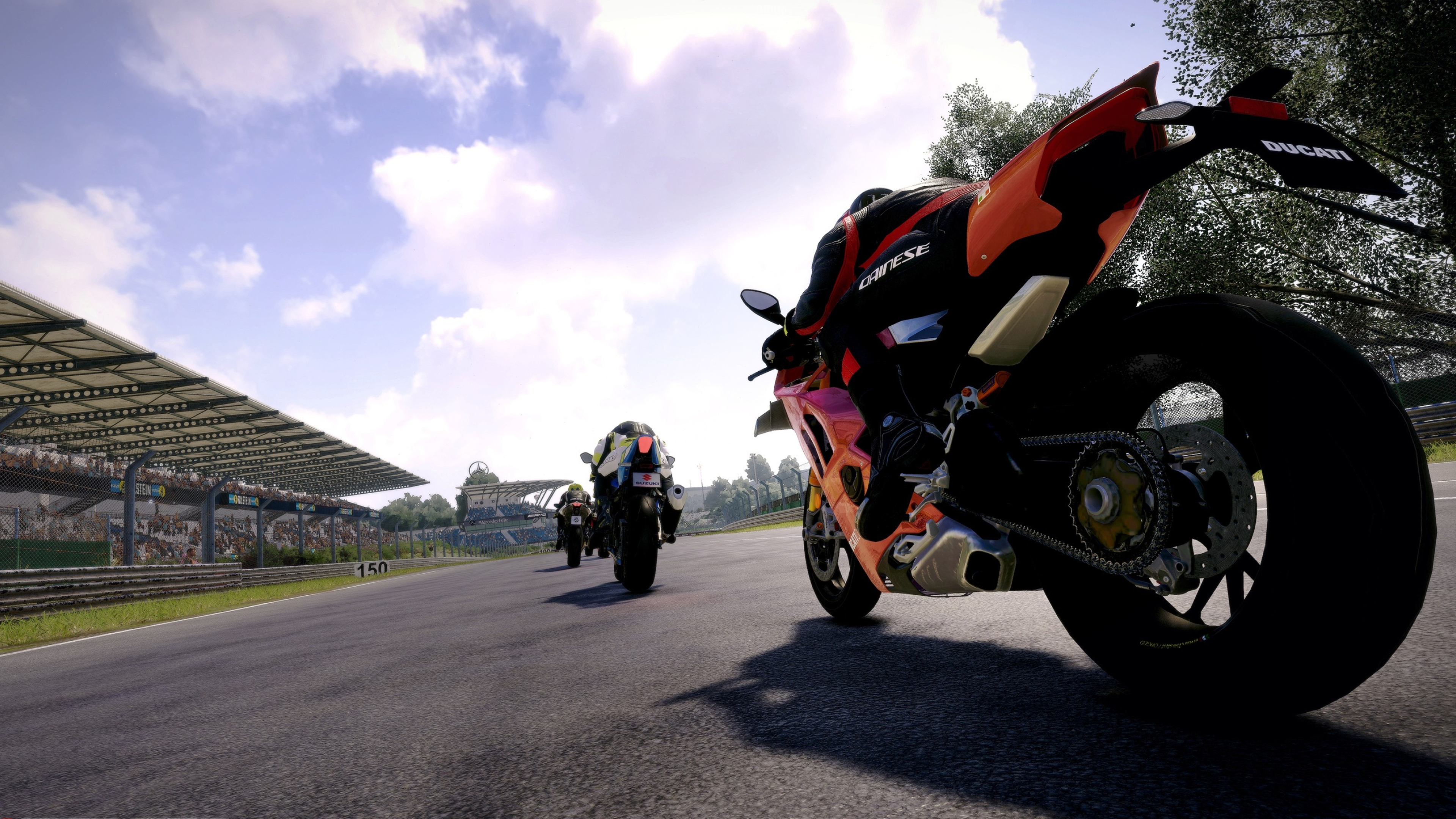 Motorcycle Racing: RIMS Racing, Sports Simulator Video Game, RaceWard Studio, 2021, Ducati. 3840x2160 4K Background.