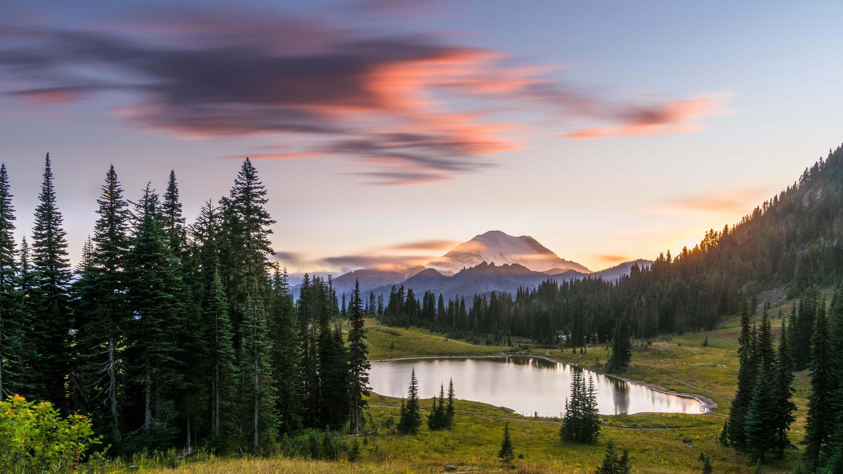 Mount Rainier National Park, Conservation foundation, Preserve nature, Outdoor enthusiasts, 3500x1970 HD Desktop
