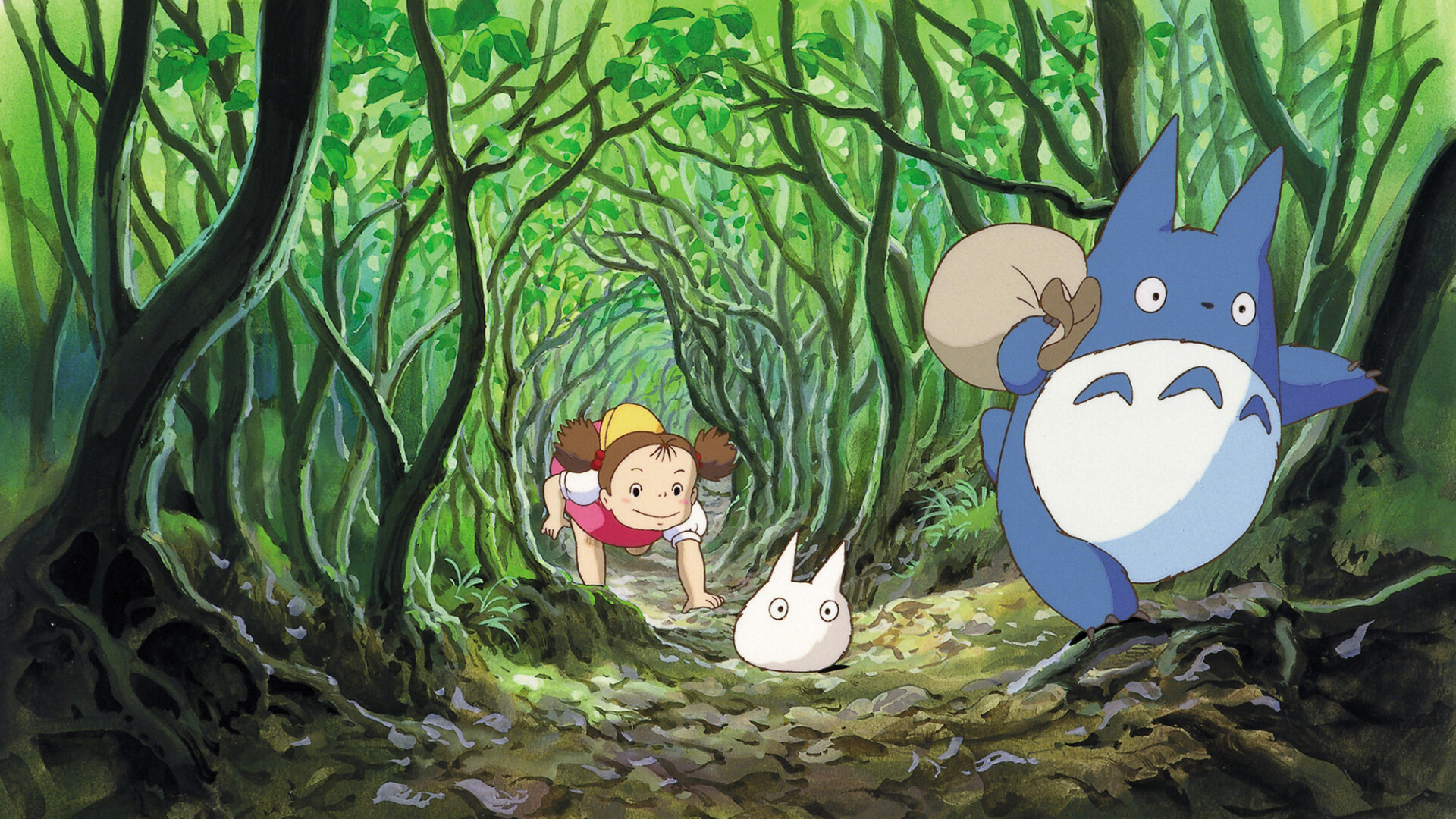 My Neighbor Totoro: Mei Kusakabe, One of the protagonists, A forest spirit. 1920x1080 Full HD Background.