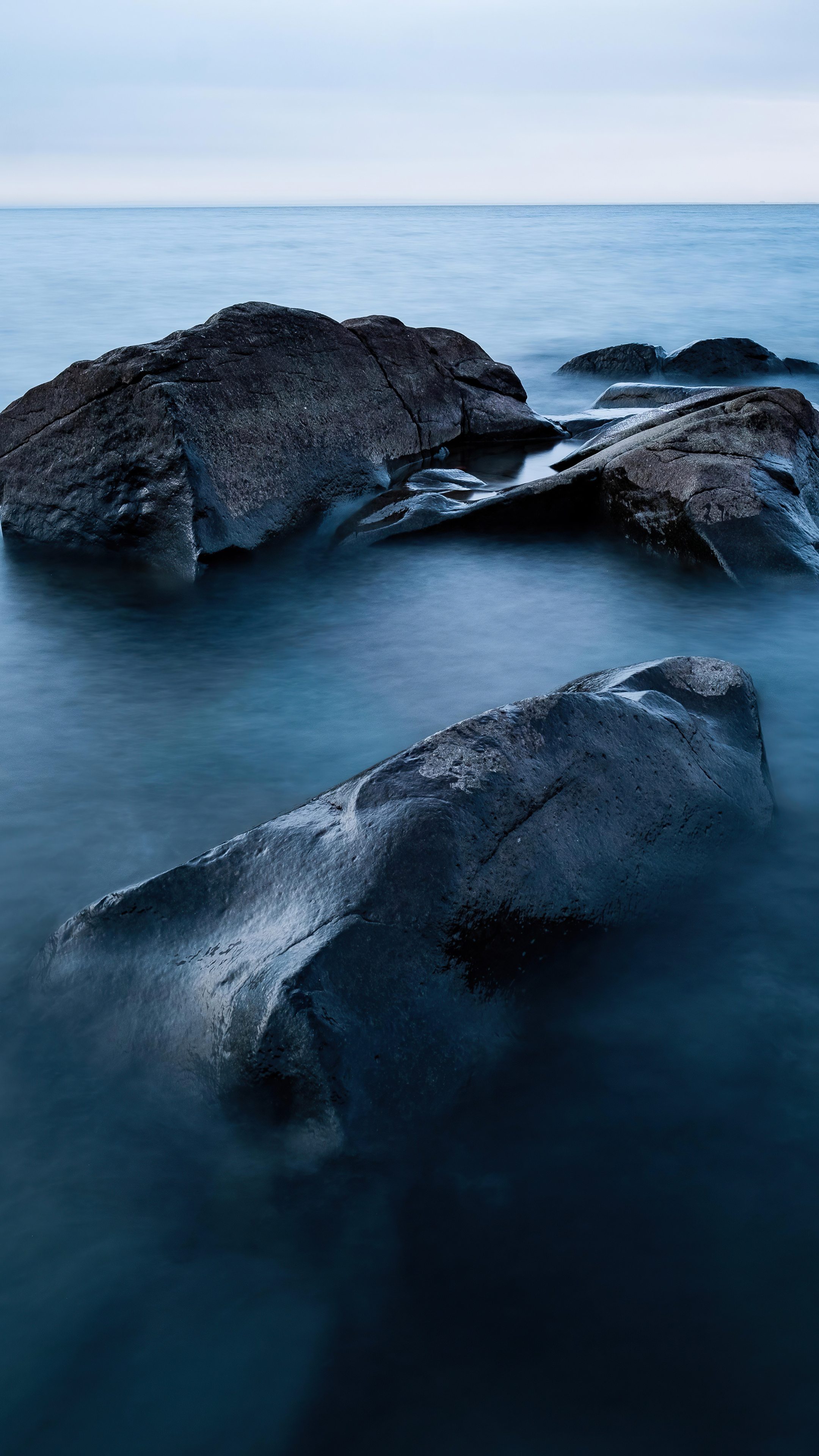 Lake Superior, Rocks, Sony Xperia X, HD, 2160x3840 4K Handy