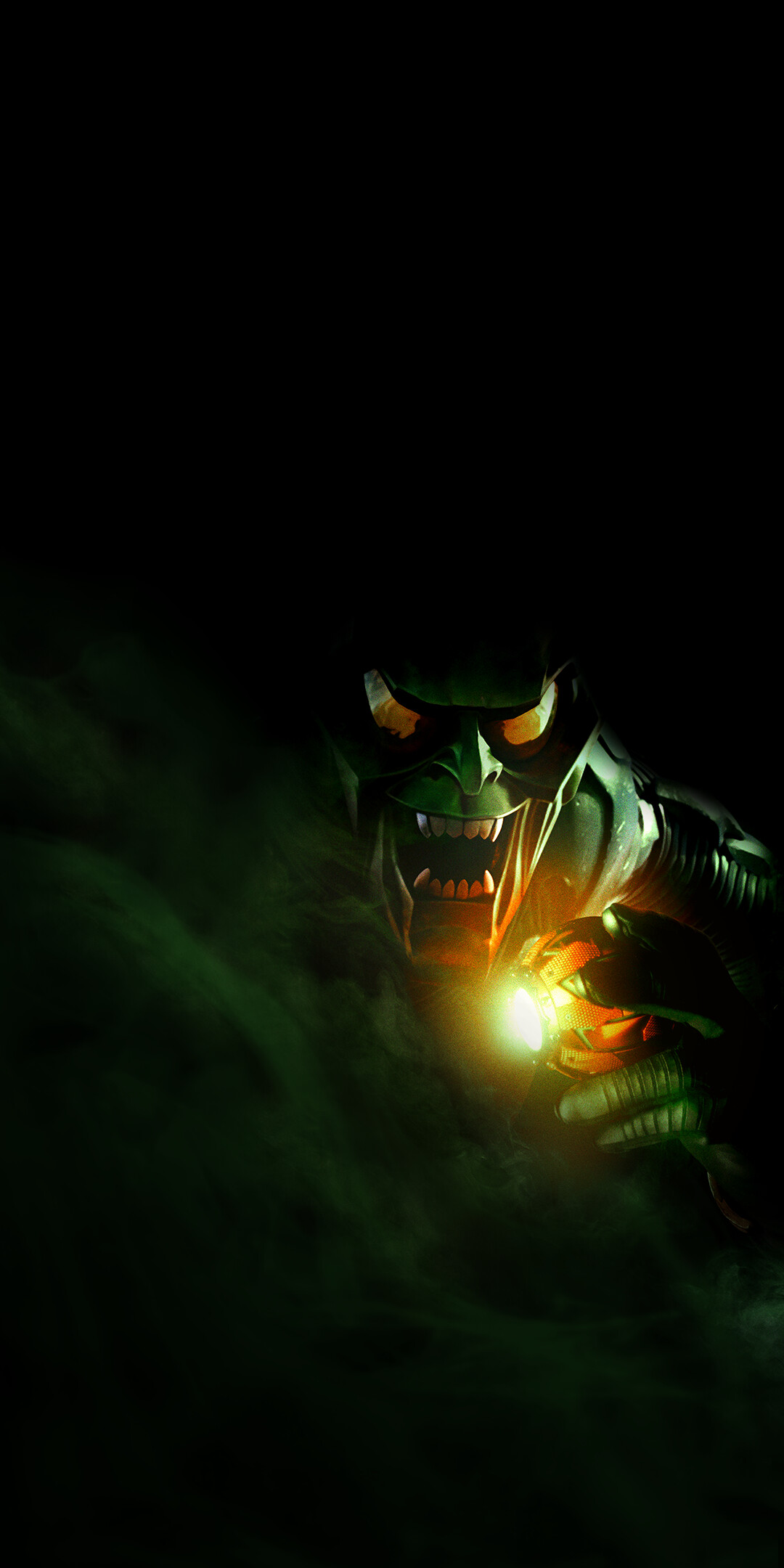 Green Goblin: Spider-Man: No Way Home, Willem Dafoe as Norman Osborn, A scientist and the CEO of Oscorp from an alternate reality. 1080x2160 HD Background.