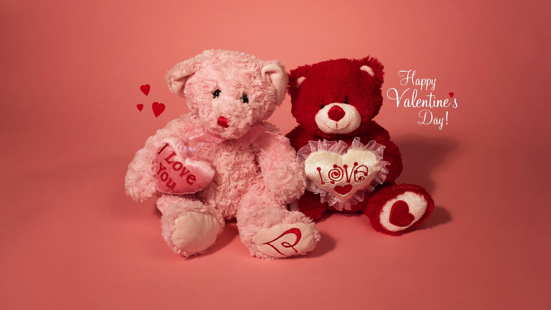 Valentine's Day: A festival of romantic love, Teddy bears. 1920x1080 Full HD Wallpaper.