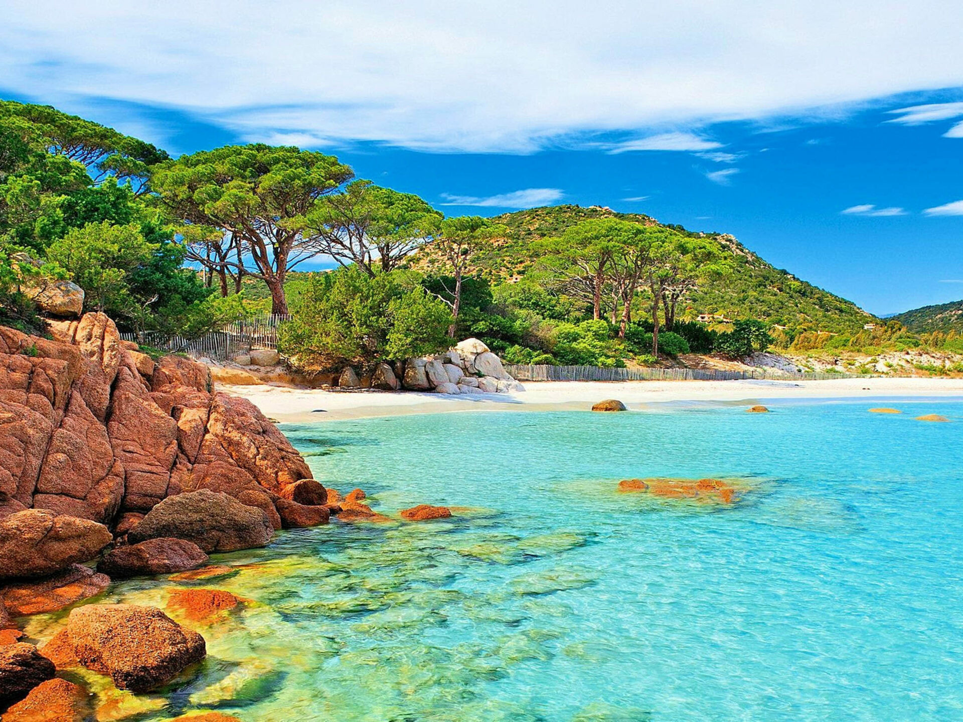 Corsica island, France 4K, Palombaggia beach, Coastal beauty, 1920x1440 HD Desktop