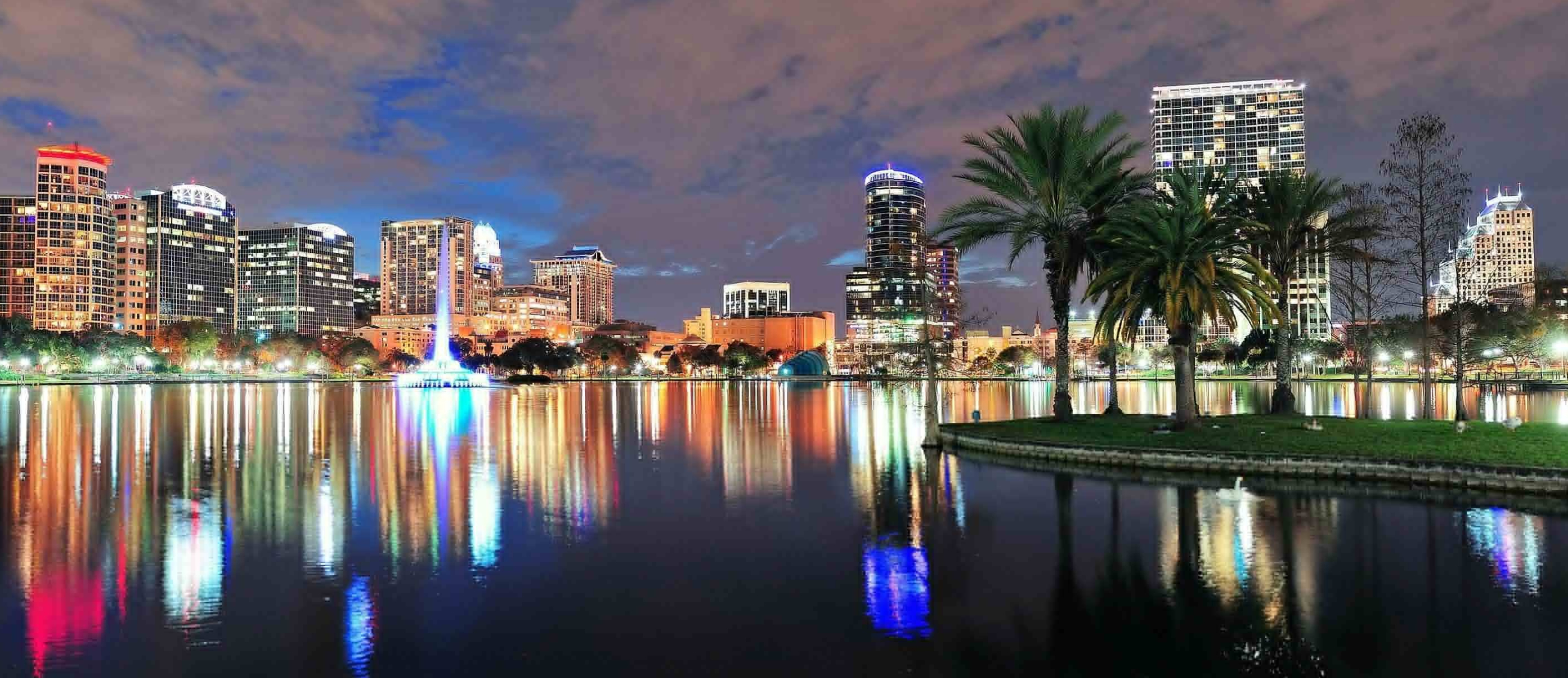 Orlando Skyline, Travels, Stunning photos, Cityscapes, 3120x1350 Dual Screen Desktop