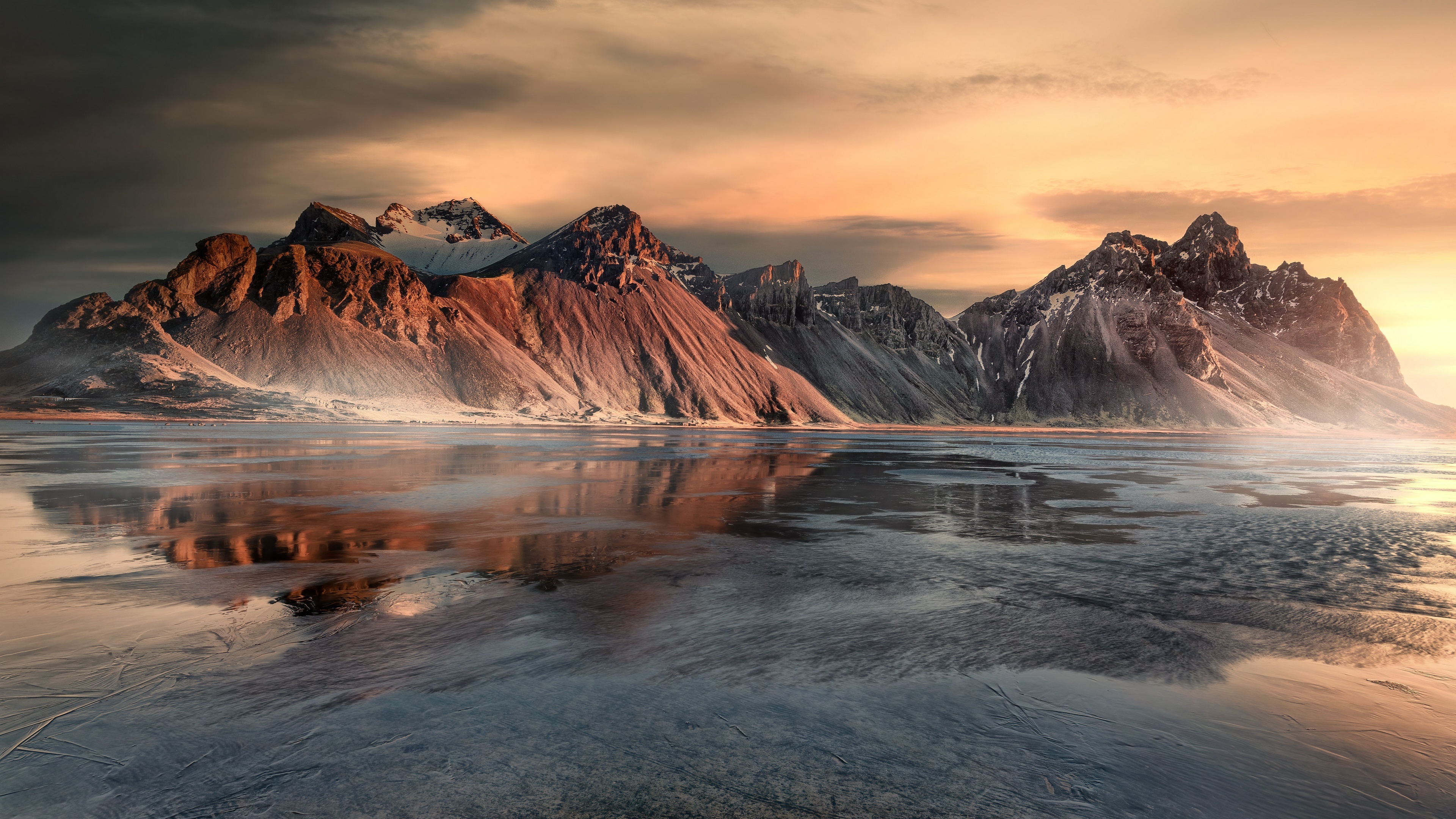 Vestrahorn, Iceland, Mountains, Reflection, 3840x2160 4K Desktop