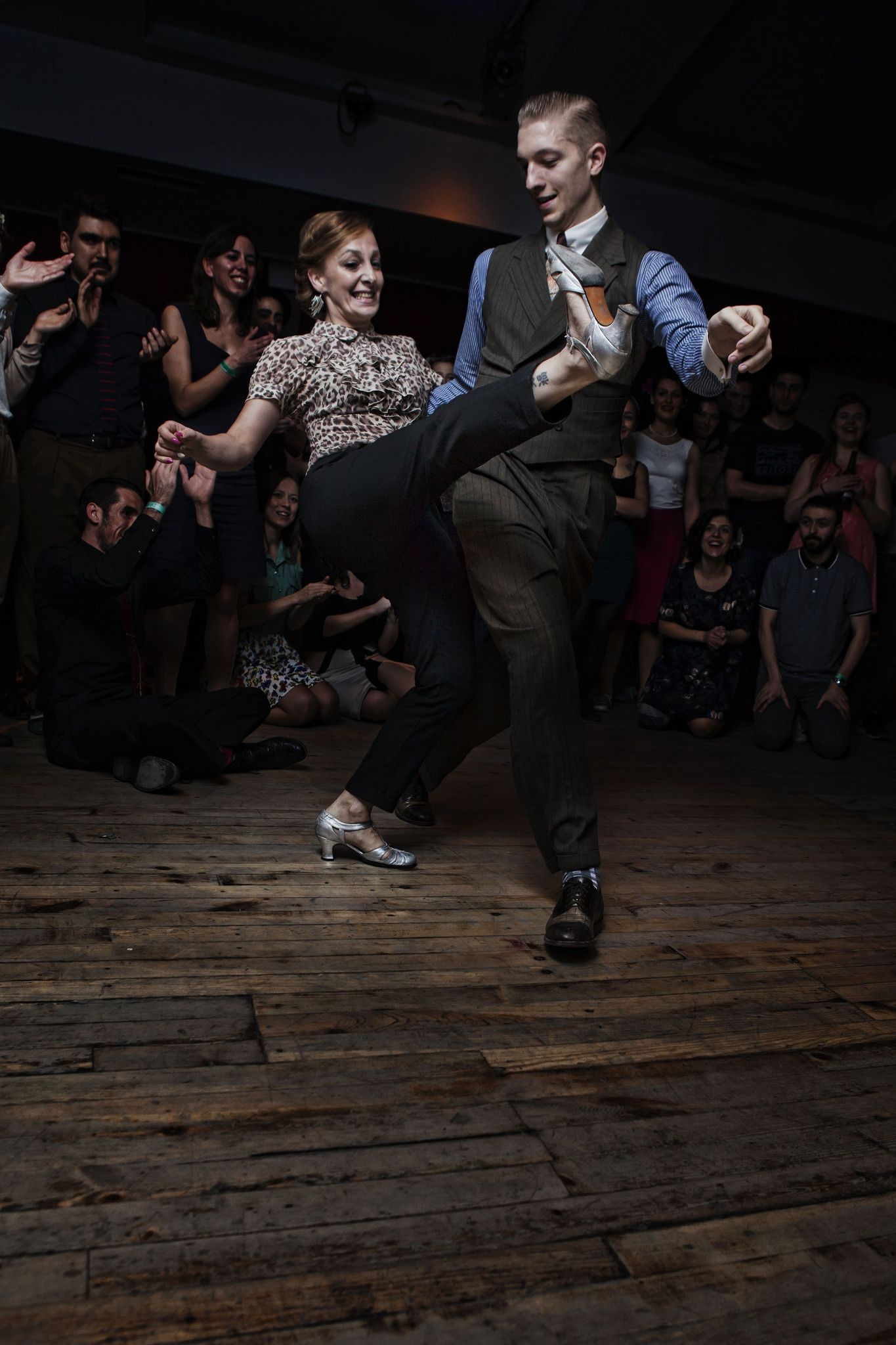 Swing Dance: Modern Dance Performance In Istanbul, Jazz Music, Special Dancing Shoes. 1370x2050 HD Wallpaper.