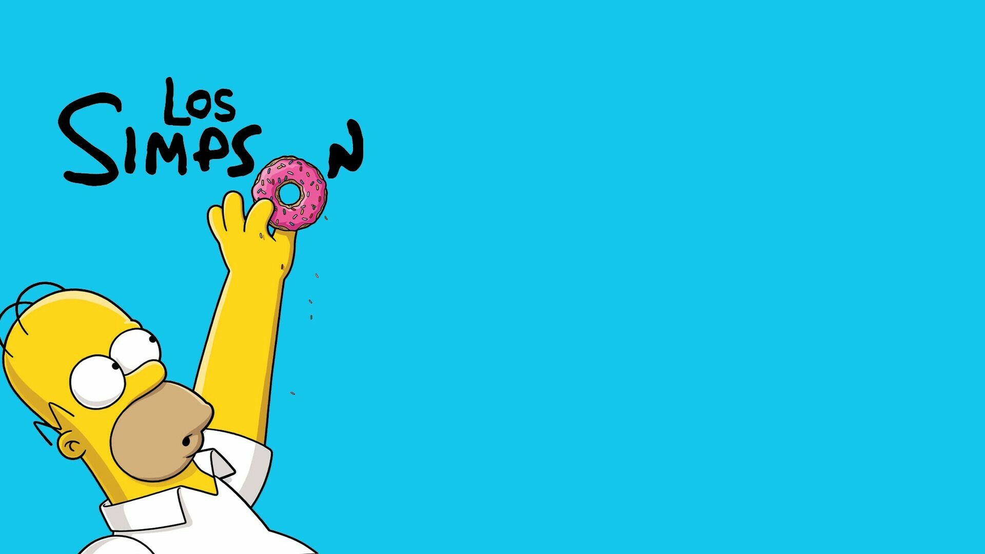 The Simpsons: Homer, the main protagonist, voiced by Dan Castellaneta. 1920x1080 Full HD Background.