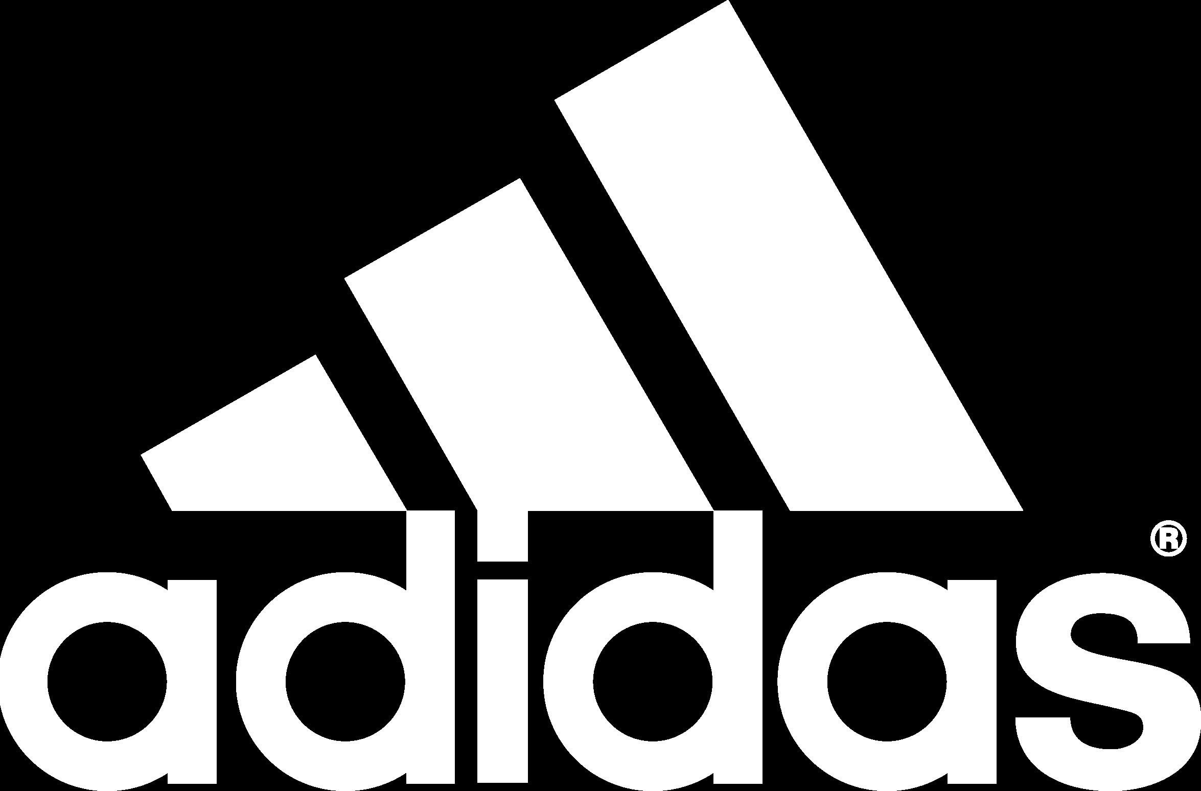 Adidas logo, White backgrounds, Minimalist design, Sportswear, 2350x1550 HD Desktop