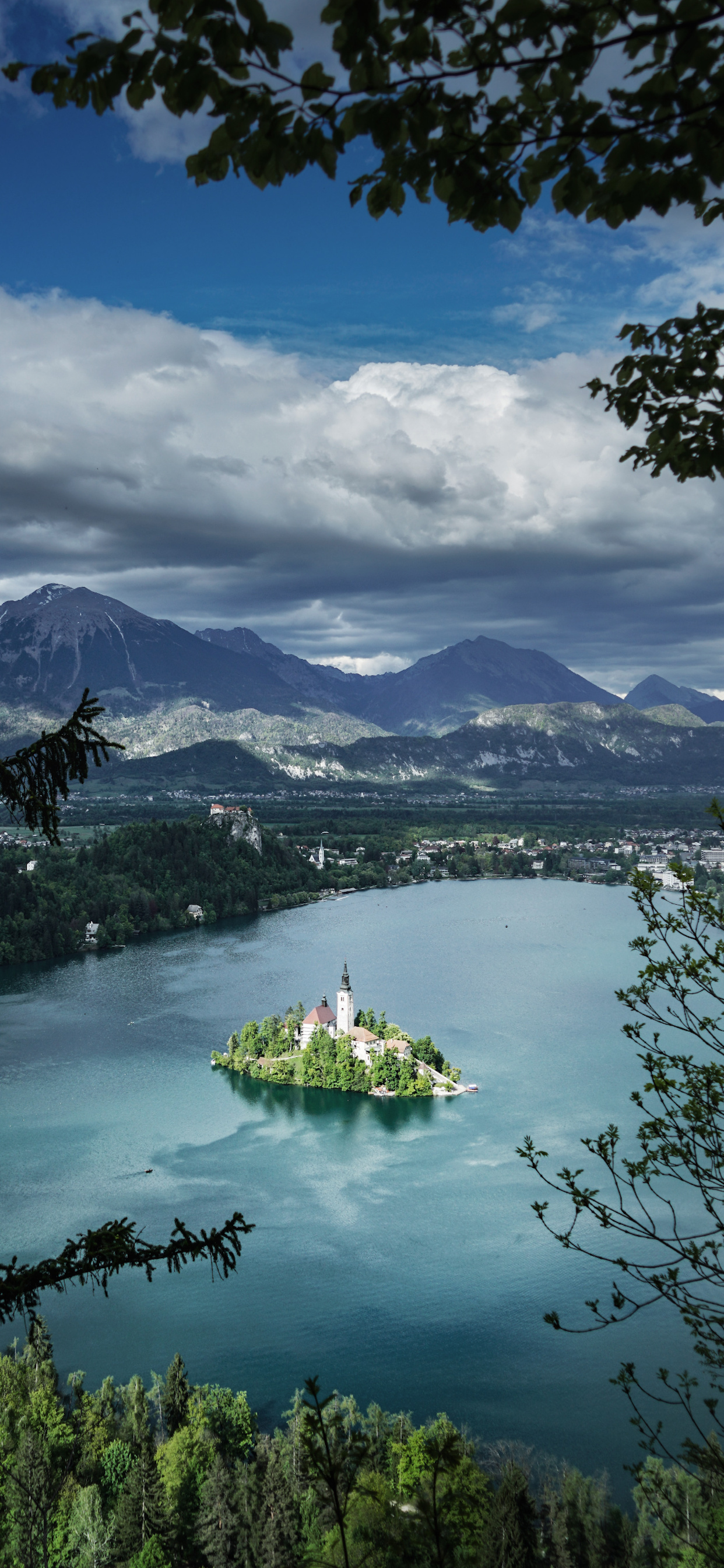 Lake Bled, Tranquil waters, Majestic scenery, Travel destination, 1250x2690 HD Phone