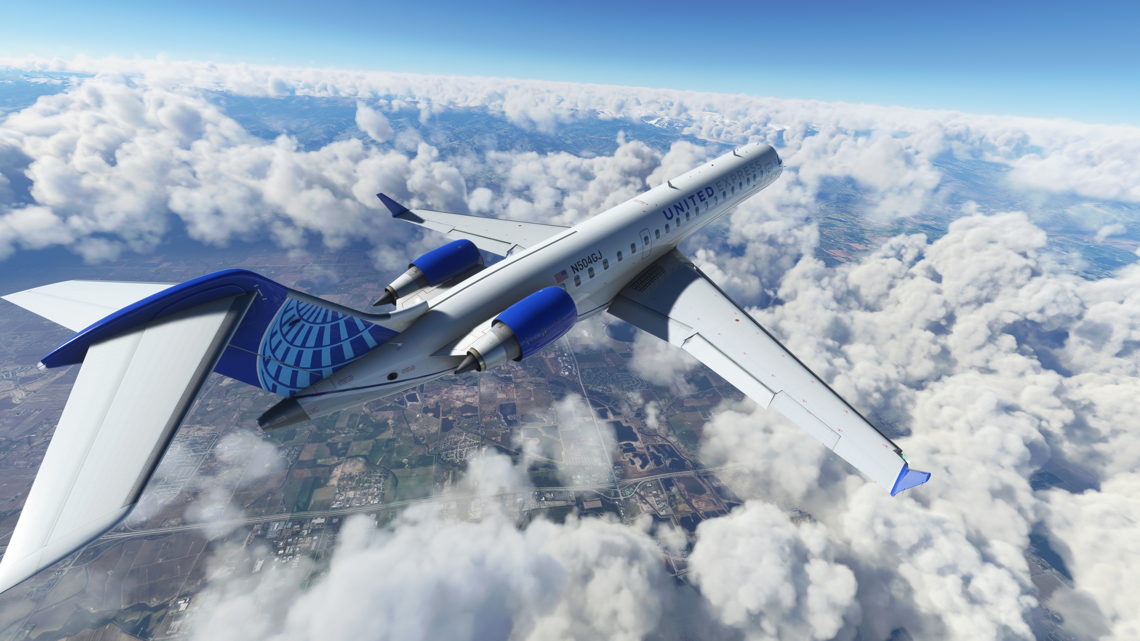 Bombardier CRJ 1000, CRJ 900, Flight Simulator, 3840x2160 4K Desktop
