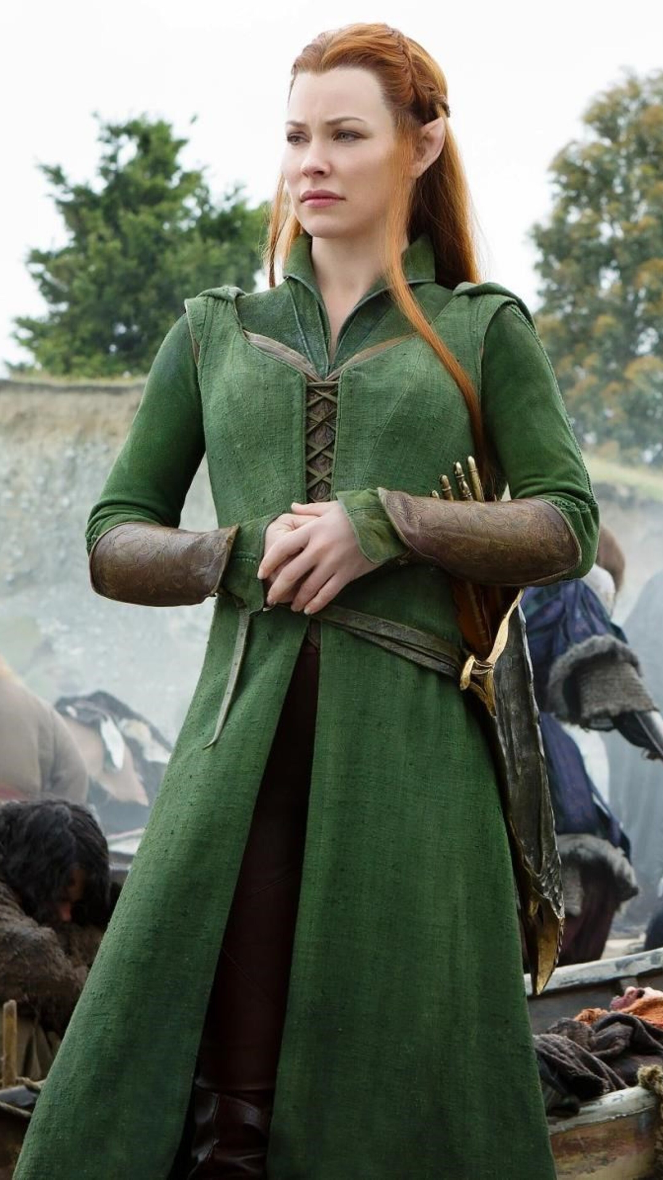 The Hobbit (Movie): Tauriel, A Wood-elf of Mirkwood, A non-canonical character. 2160x3840 4K Wallpaper.