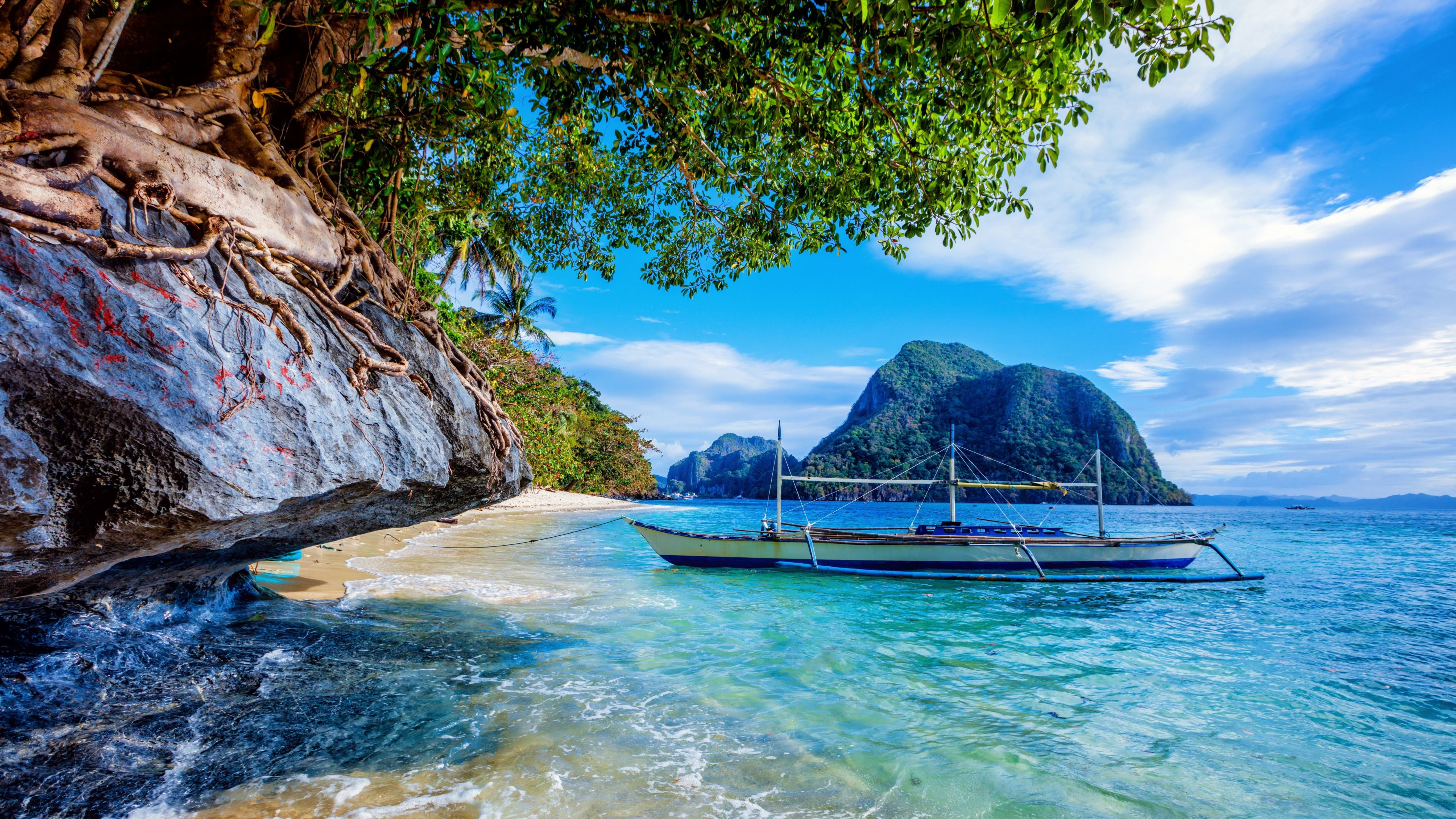 Stunning beach, HD wallpaper, Desktop beauty, Tropical paradise, 3840x2160 4K Desktop