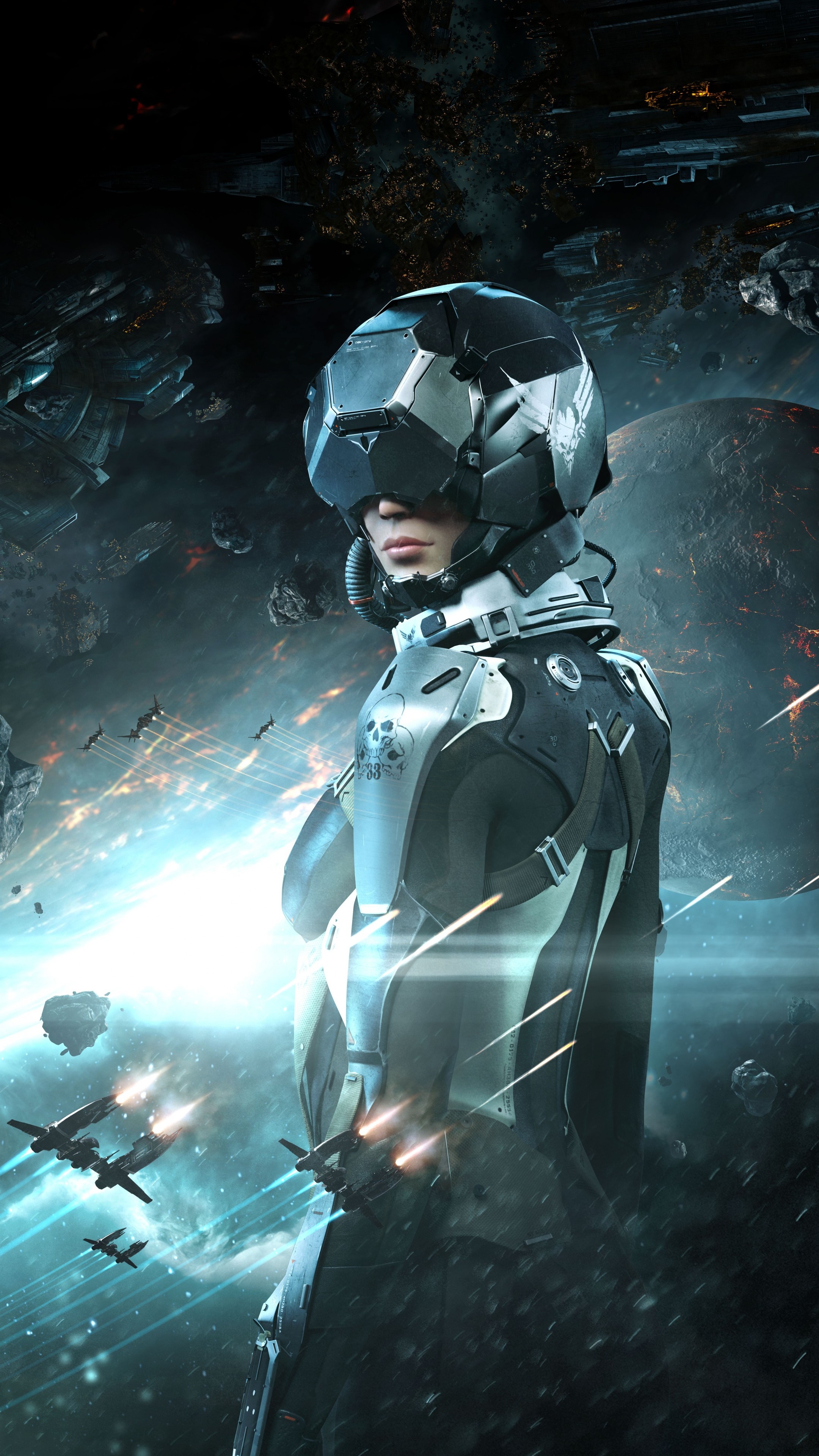 EVE Online, Valkyrie game, Space sci-fi, Best games, 2160x3840 4K Phone